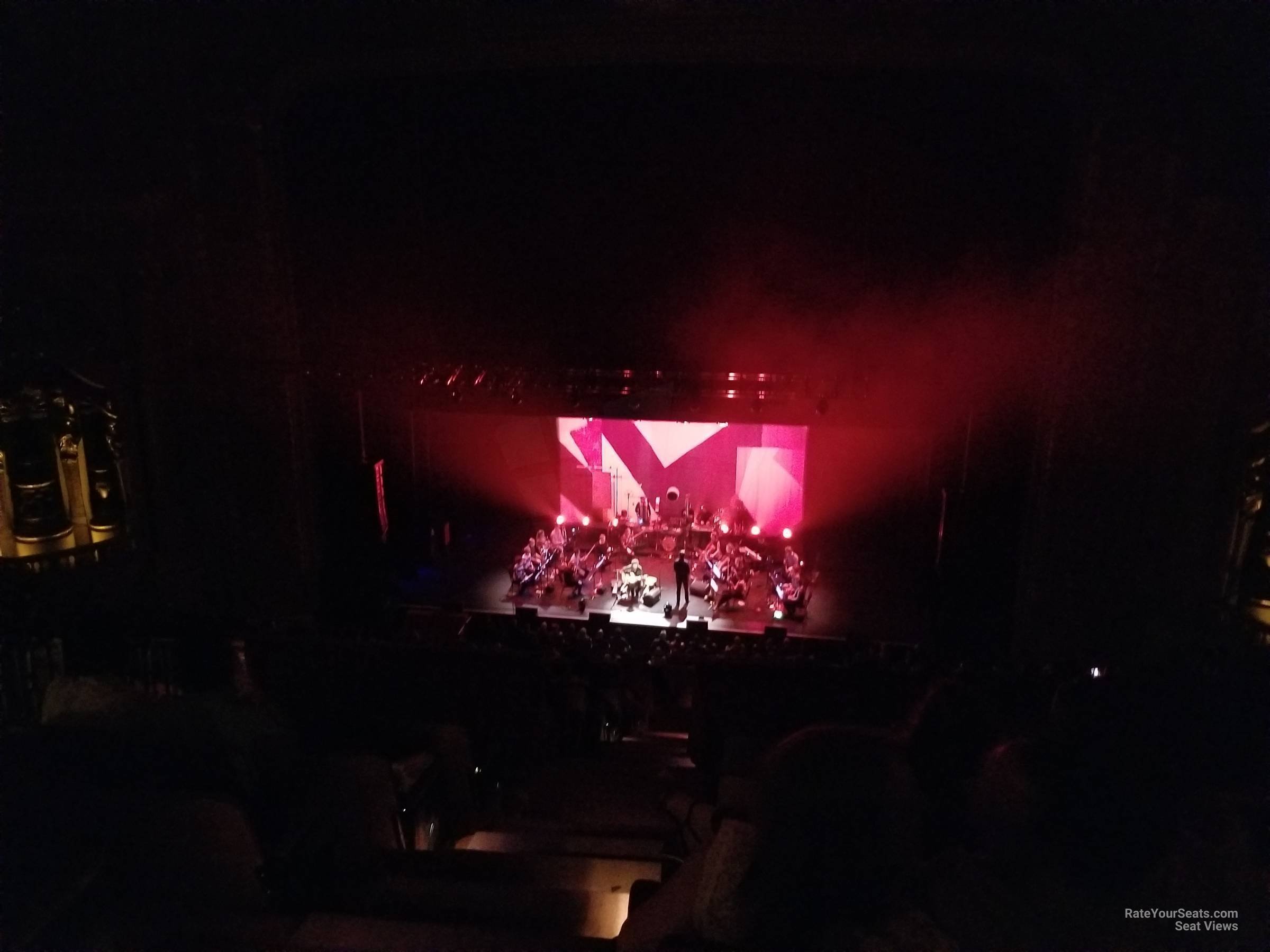 balcony 3r, row l seat view  - chicago theatre