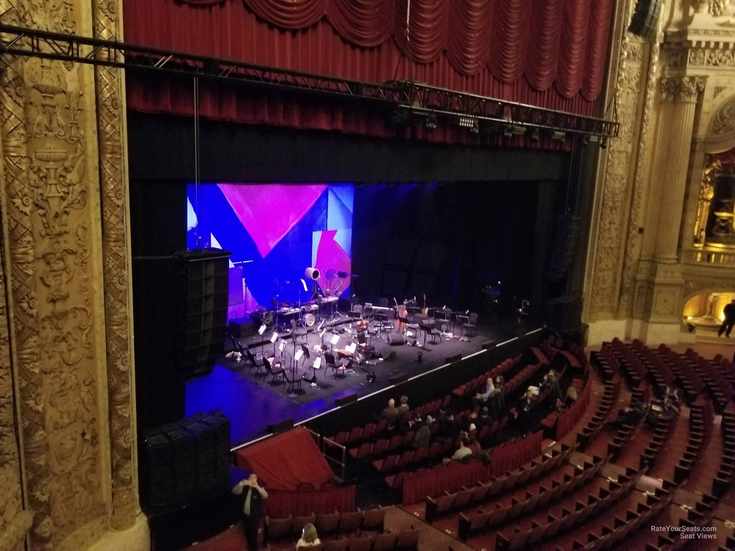 loge 1l, row bb seat view  - chicago theatre