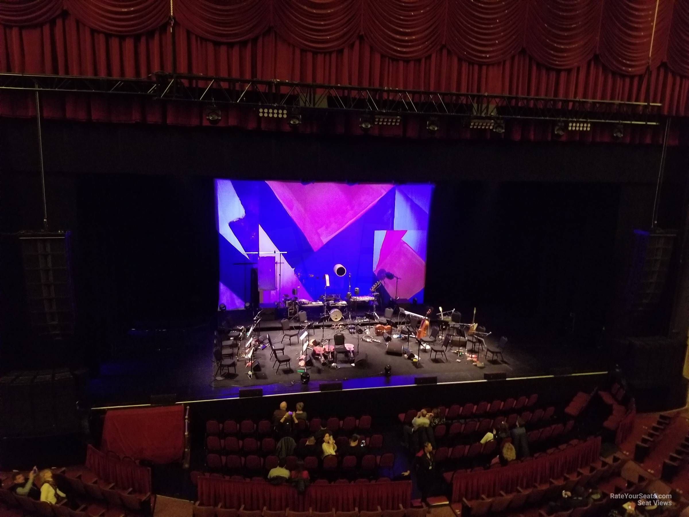 loge 3l, row bb seat view  - chicago theatre