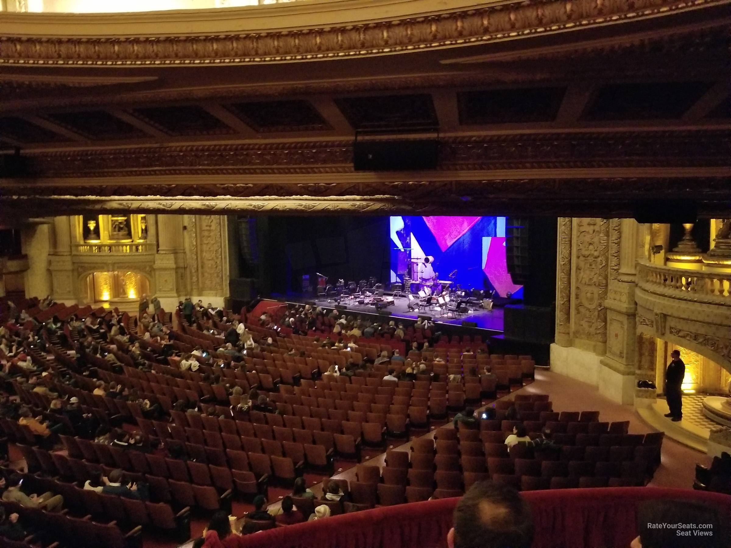 mezzanine booth f seat view  - chicago theatre