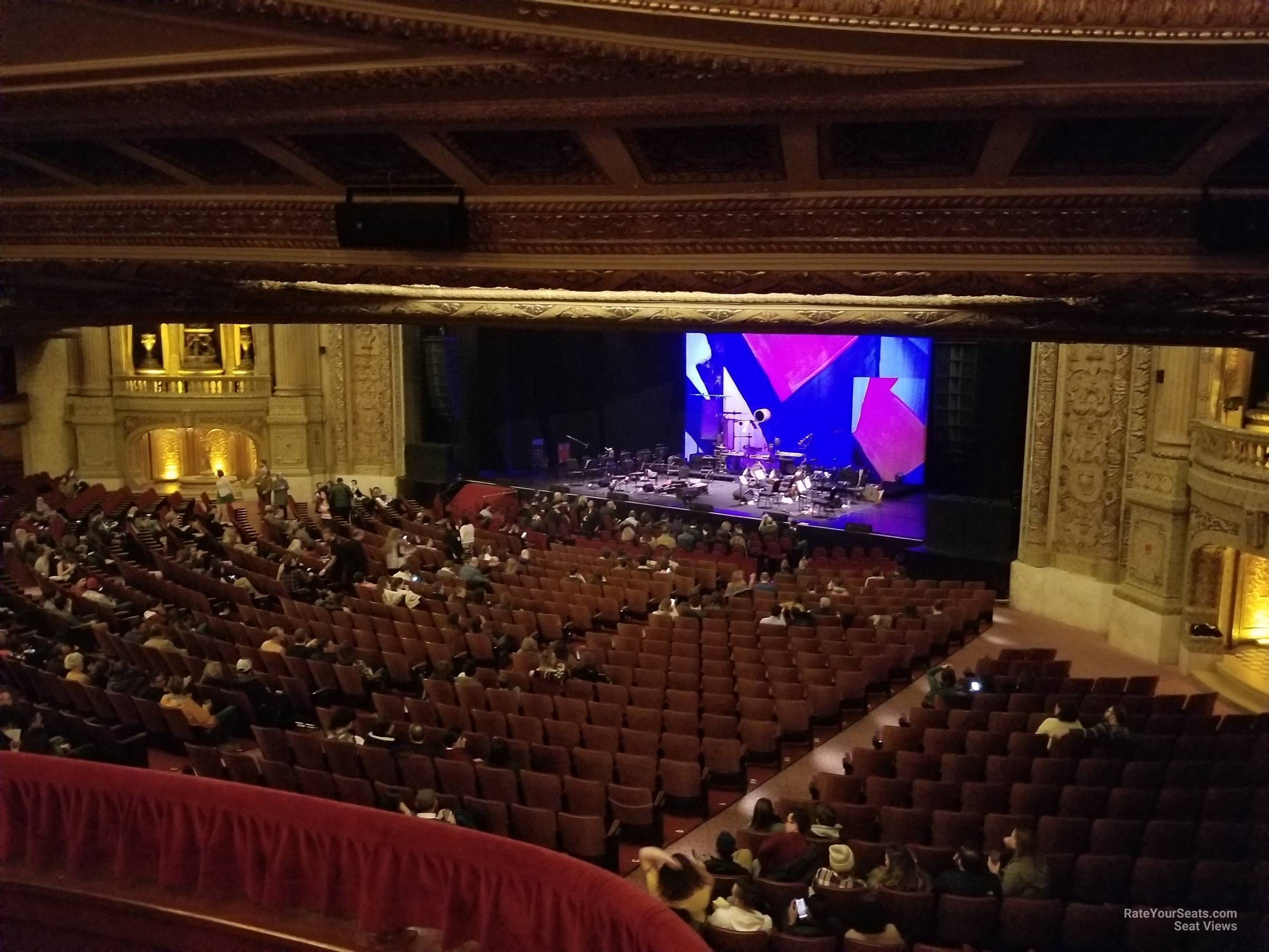 mezzanine booth g seat view  - chicago theatre