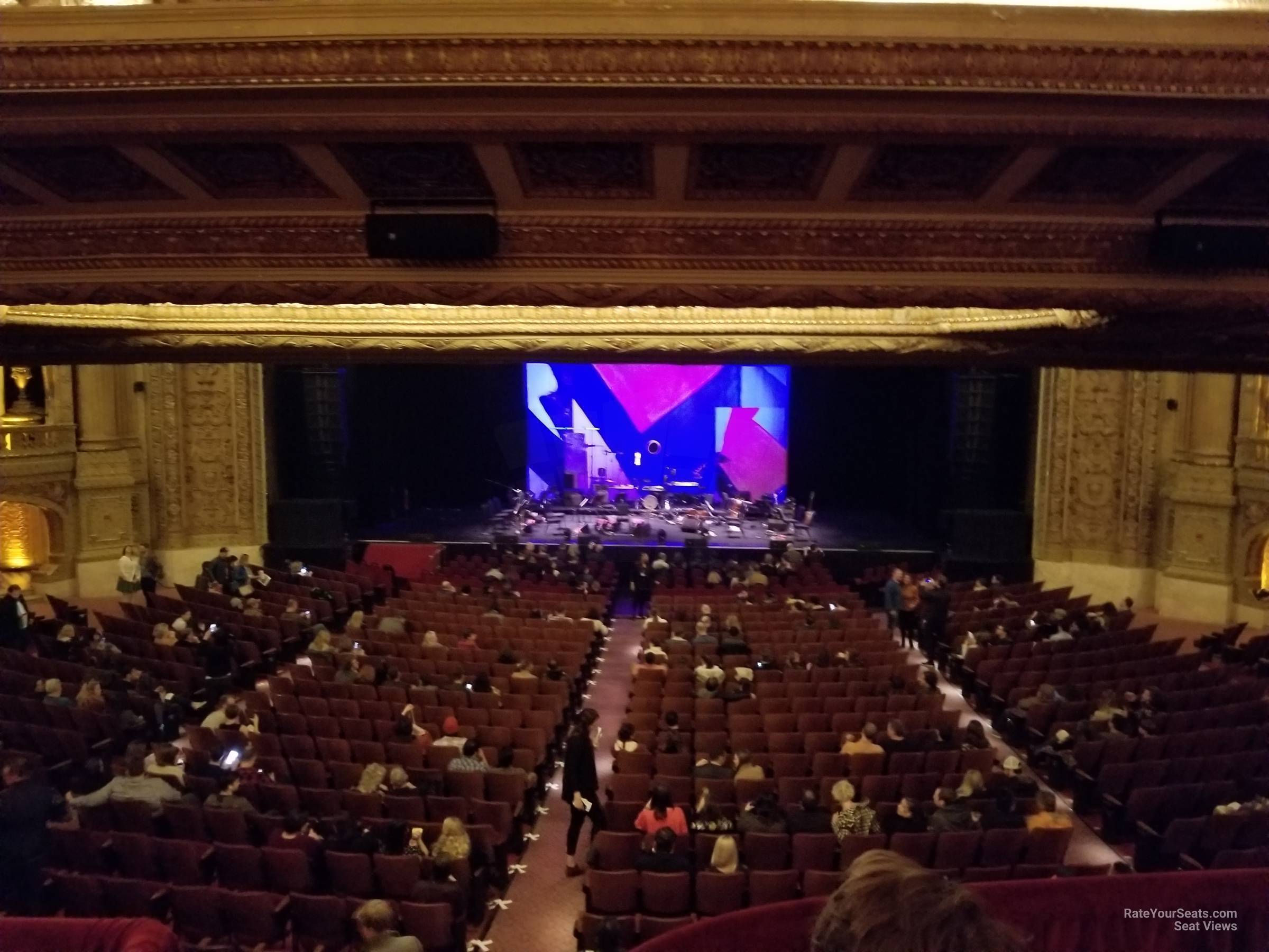 mezzanine booth m seat view  - chicago theatre