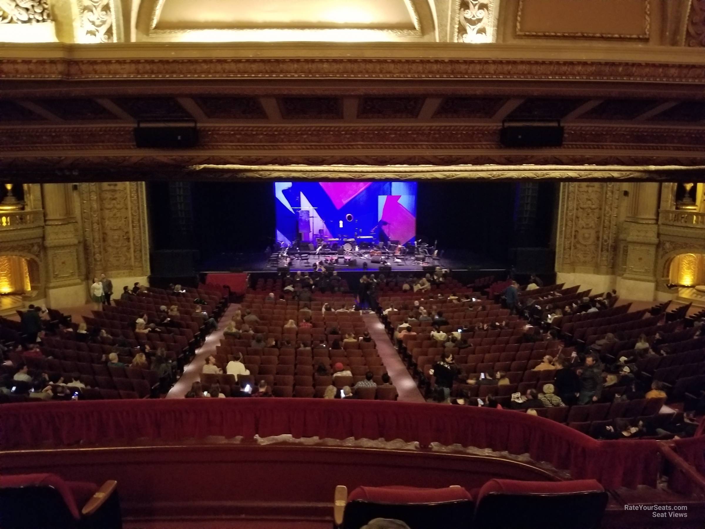 mezzanine booth n seat view  - chicago theatre