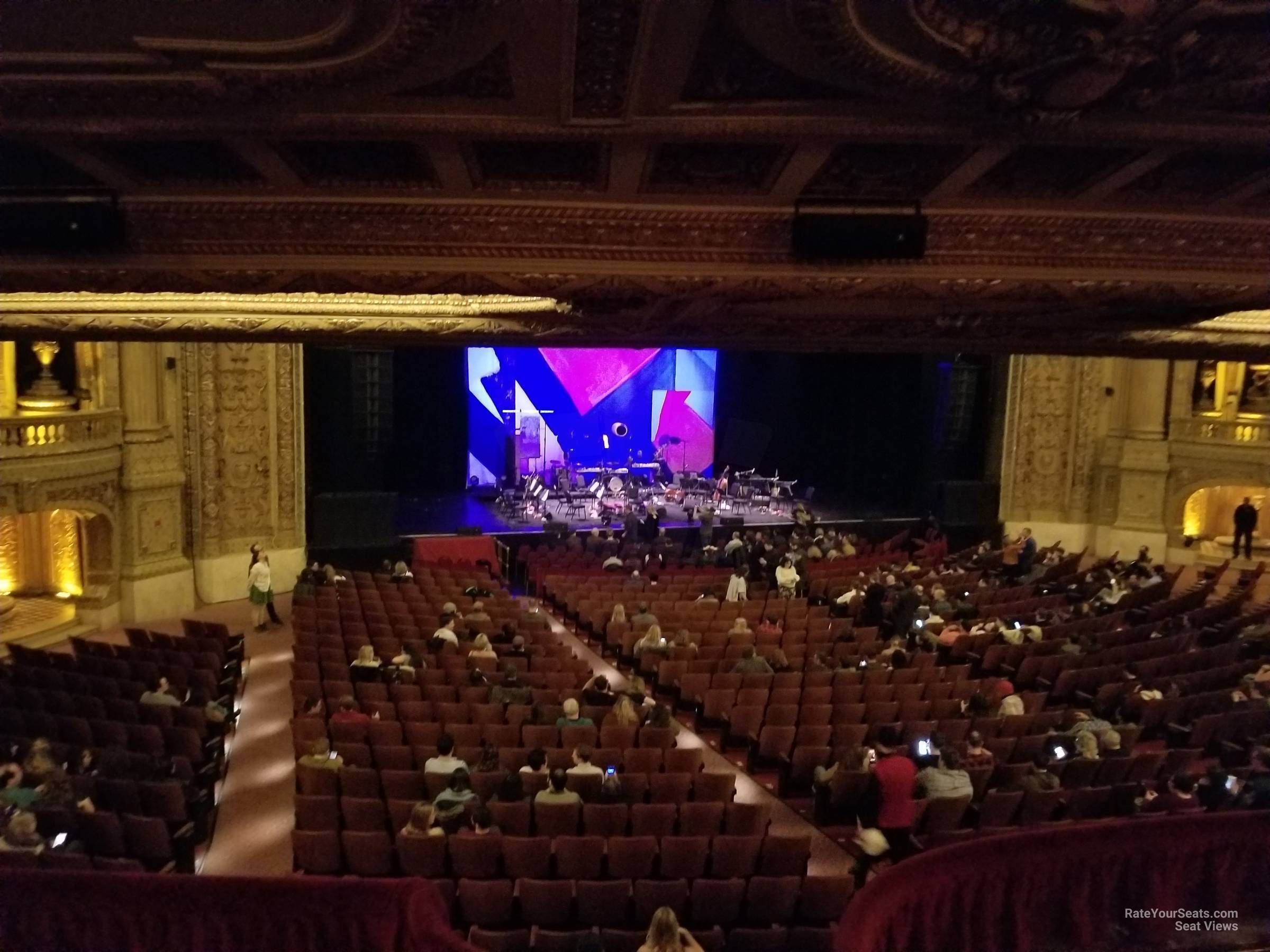 mezzanine booth q seat view  - chicago theatre