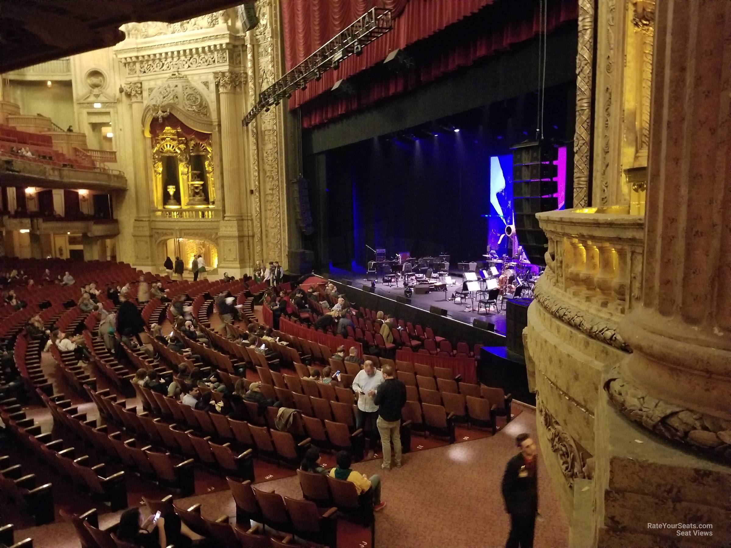 mezzanine box a seat view  - chicago theatre