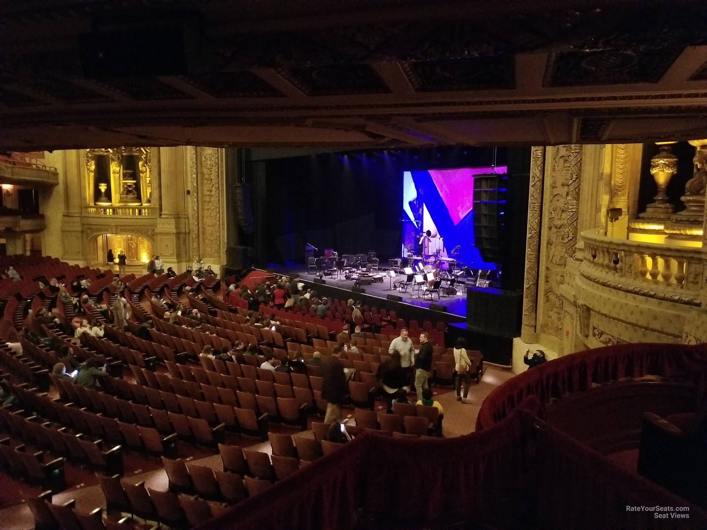 mezzanine box c seat view  - chicago theatre