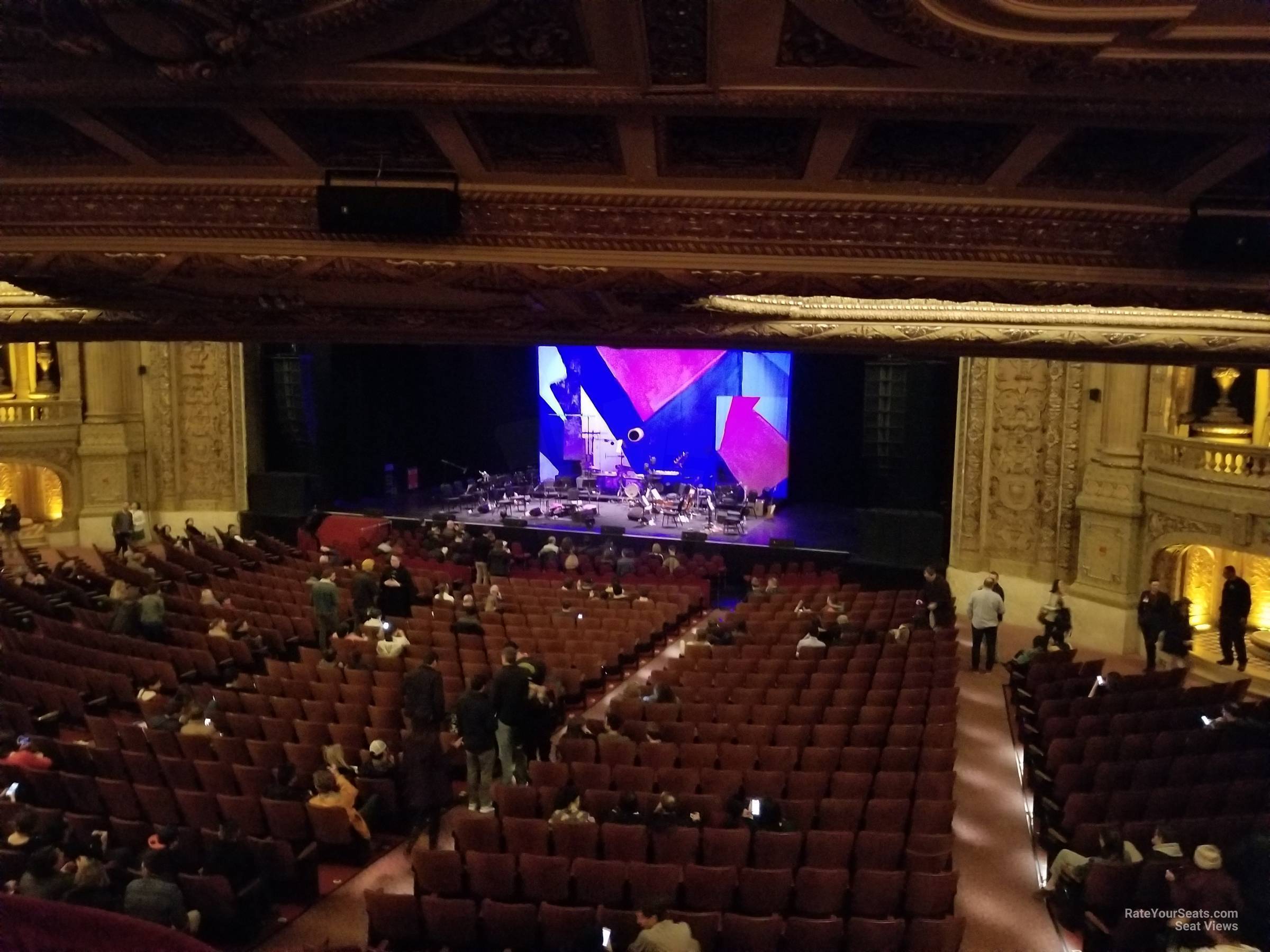 mezzanine box j seat view  - chicago theatre