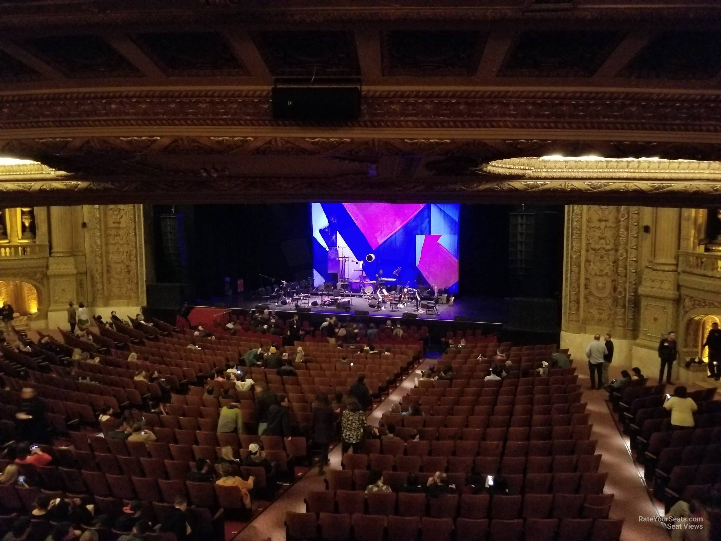 mezzanine box k seat view  - chicago theatre