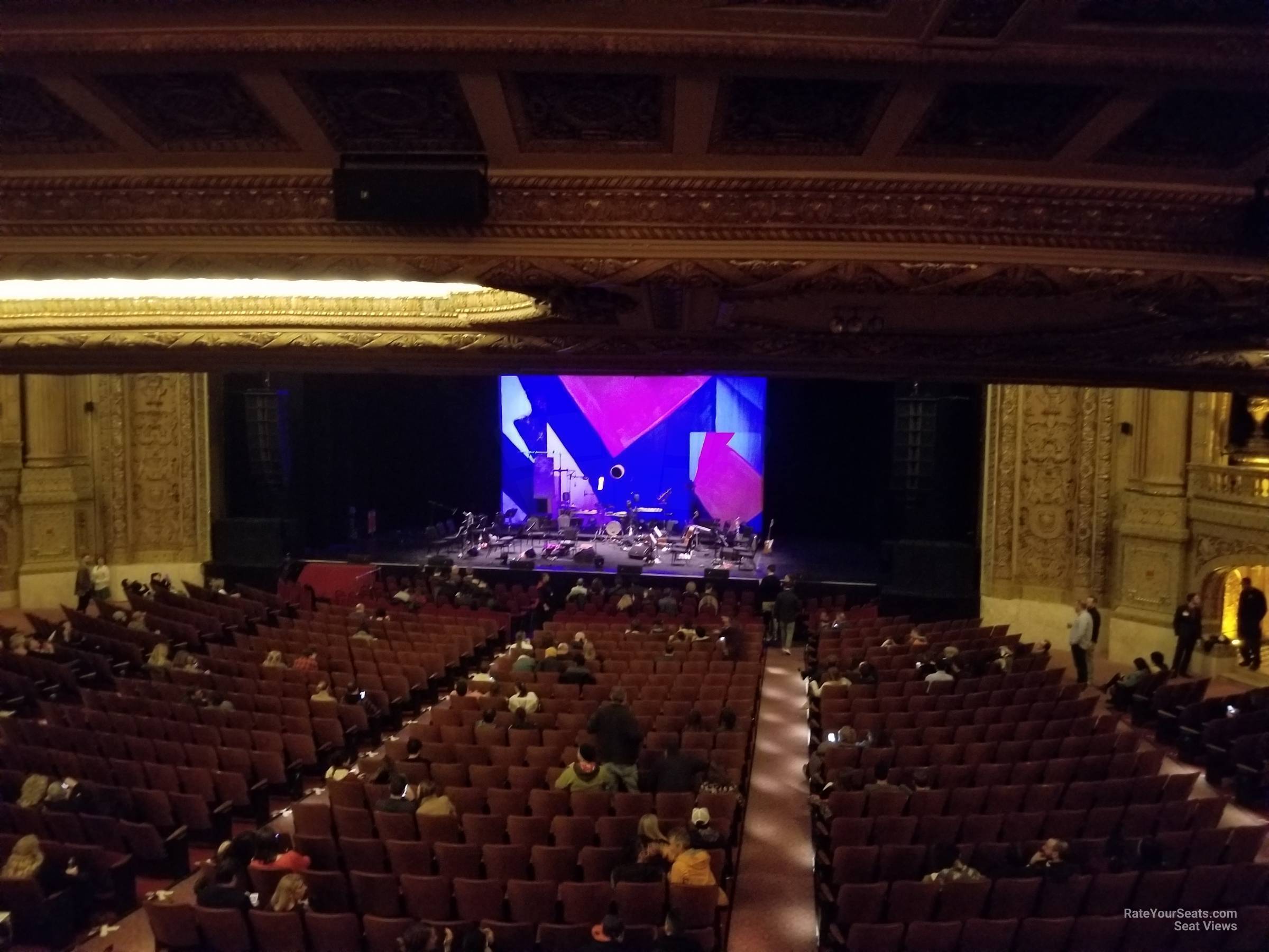 mezzanine box l seat view  - chicago theatre