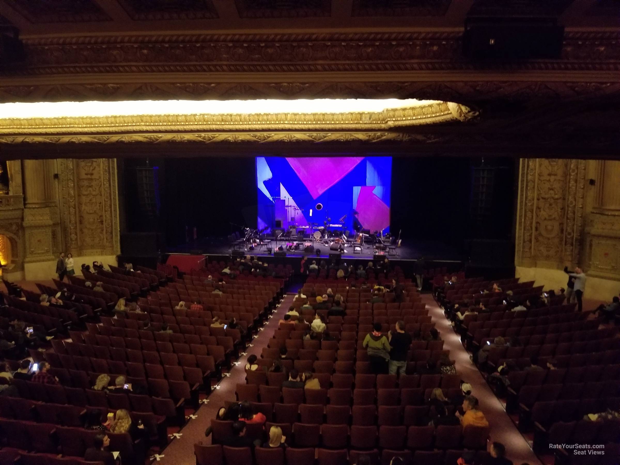 mezzanine box m seat view  - chicago theatre