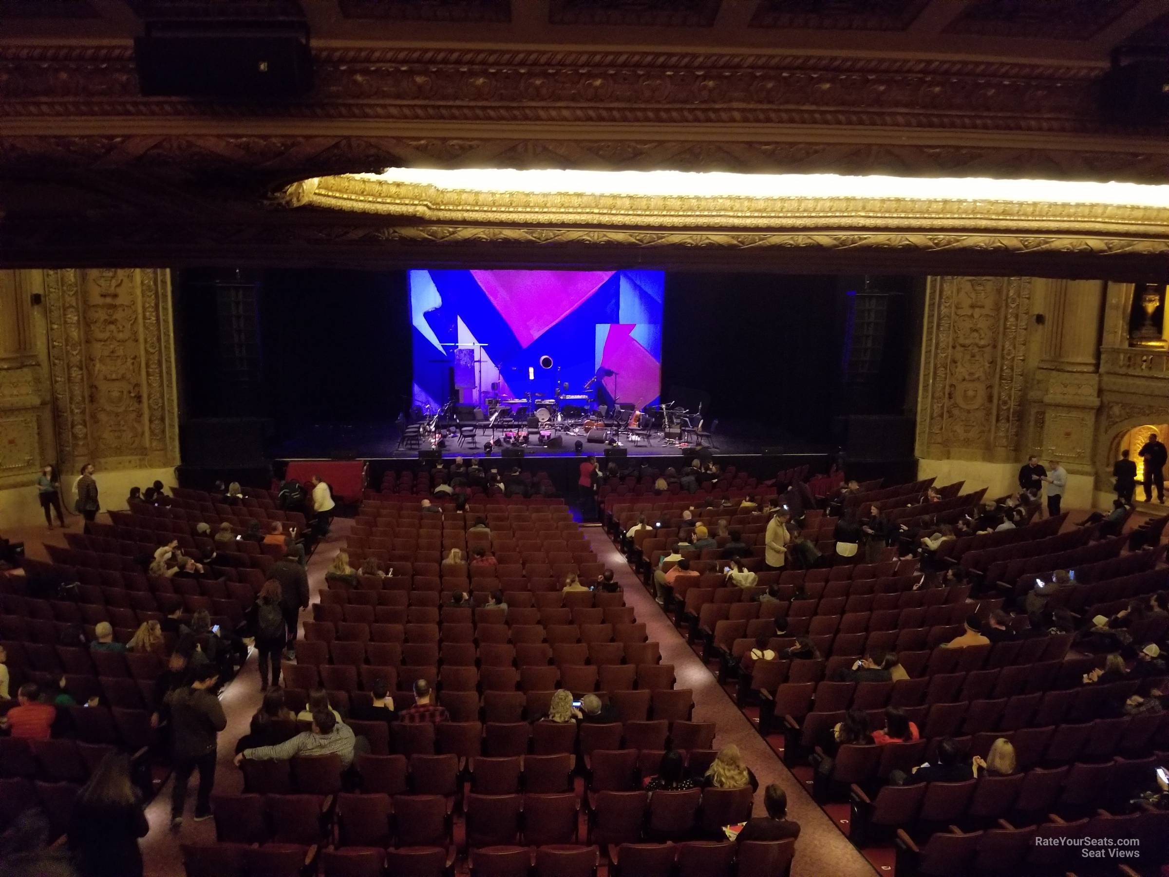 mezzanine box o seat view  - chicago theatre