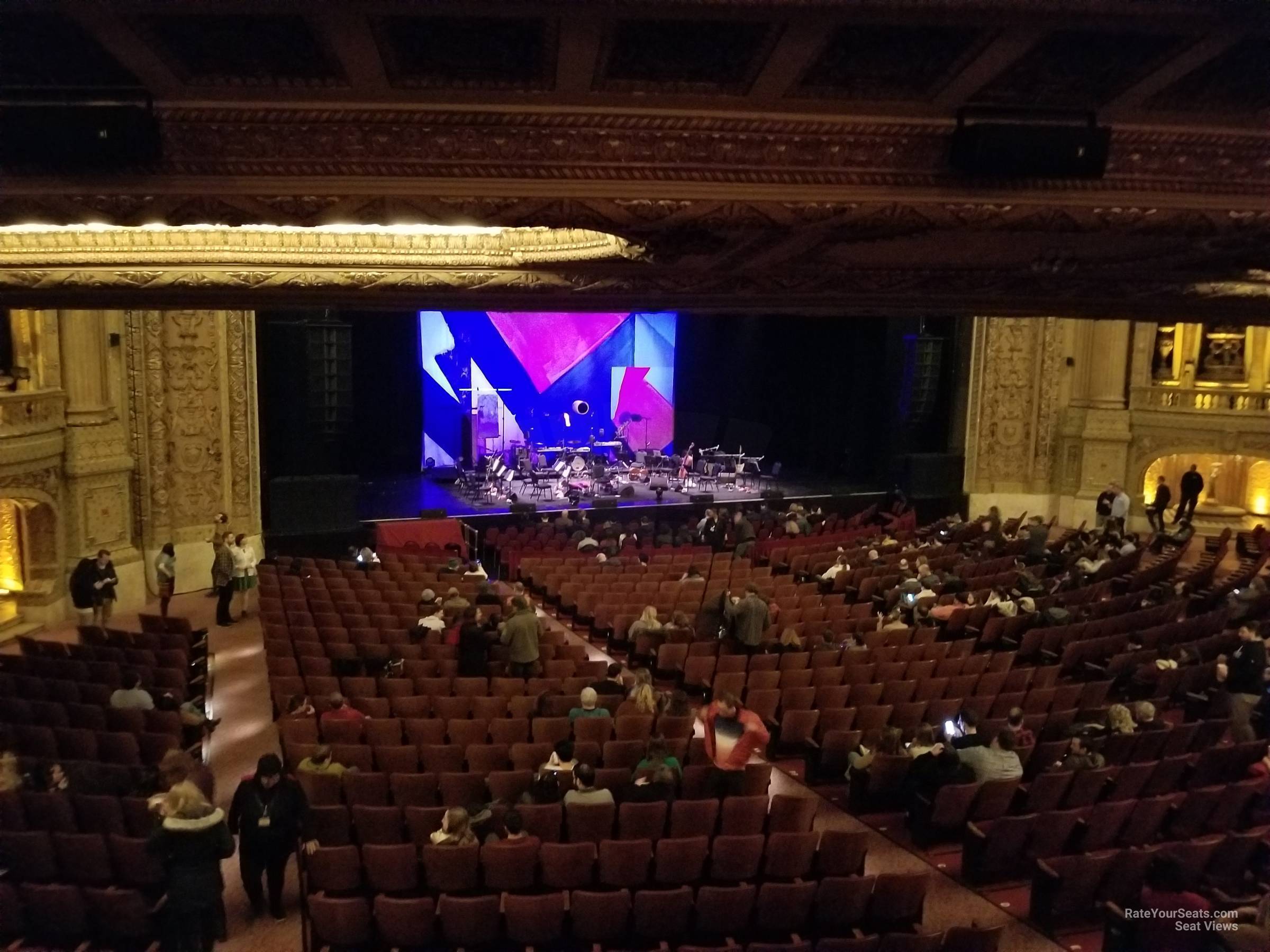 mezzanine box r seat view  - chicago theatre