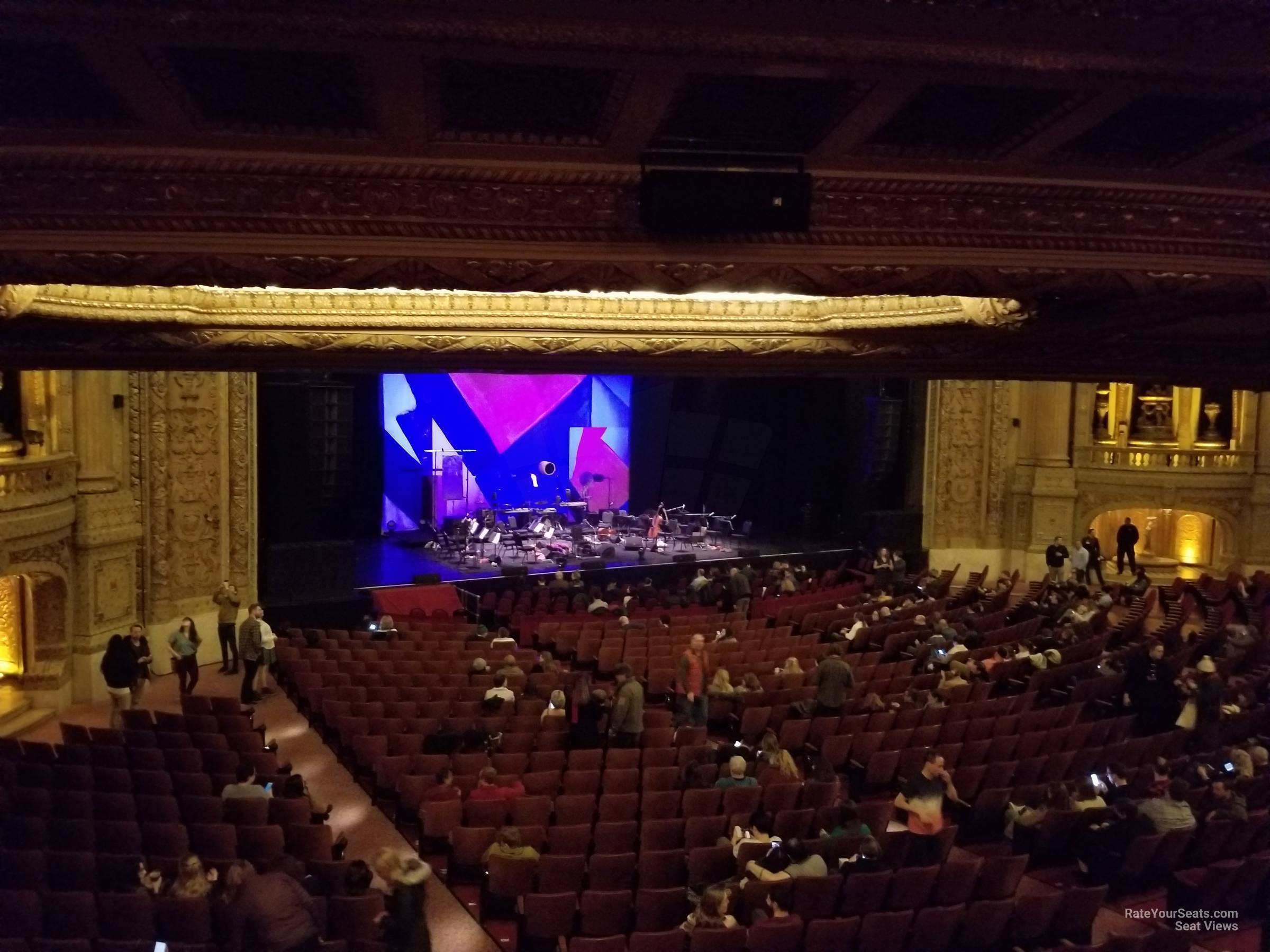 mezzanine box s seat view  - chicago theatre