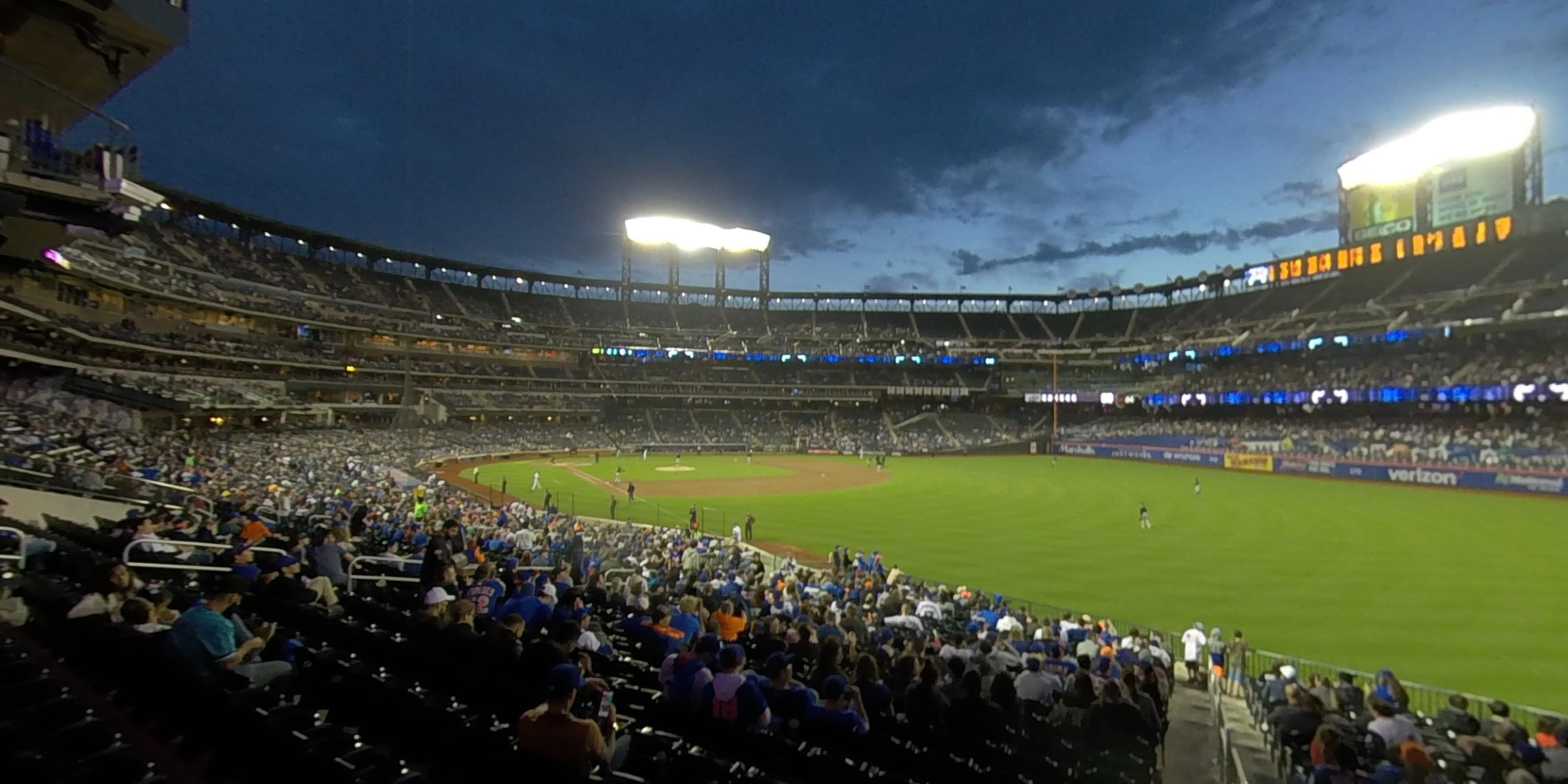 section 105 panoramic seat view  - citi field