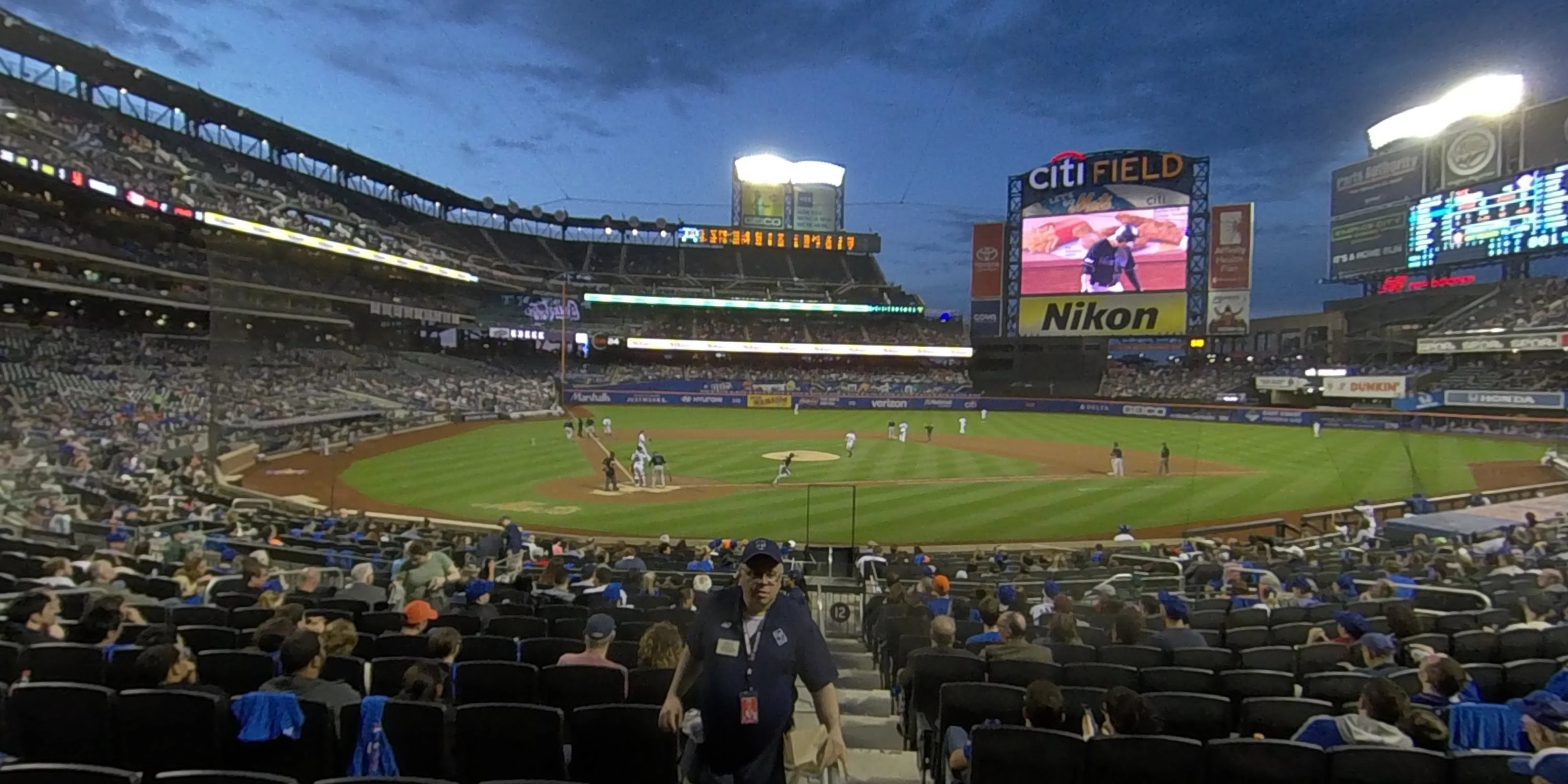 section 12 panoramic seat view  - citi field