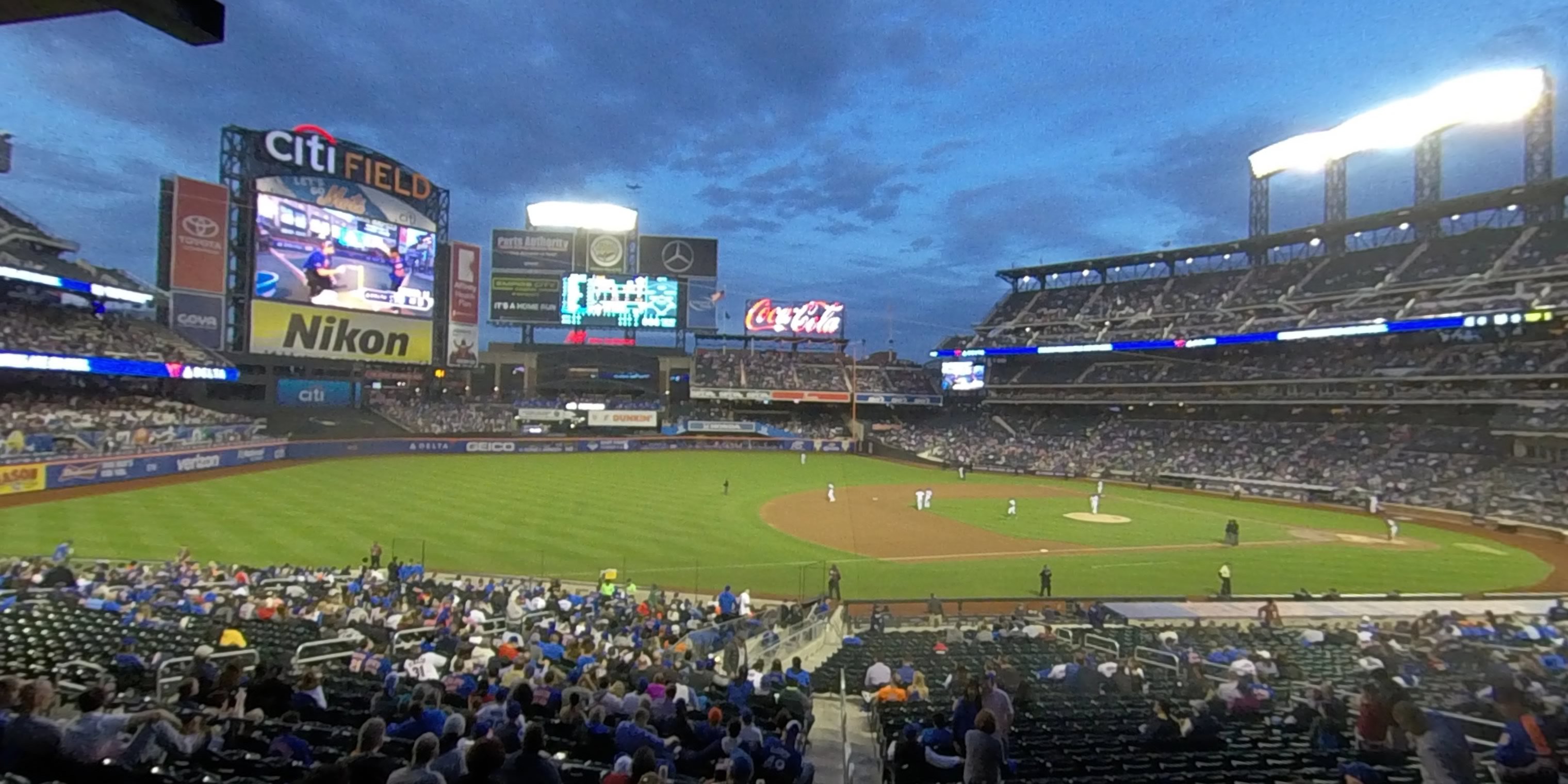 section 124 panoramic seat view  - citi field