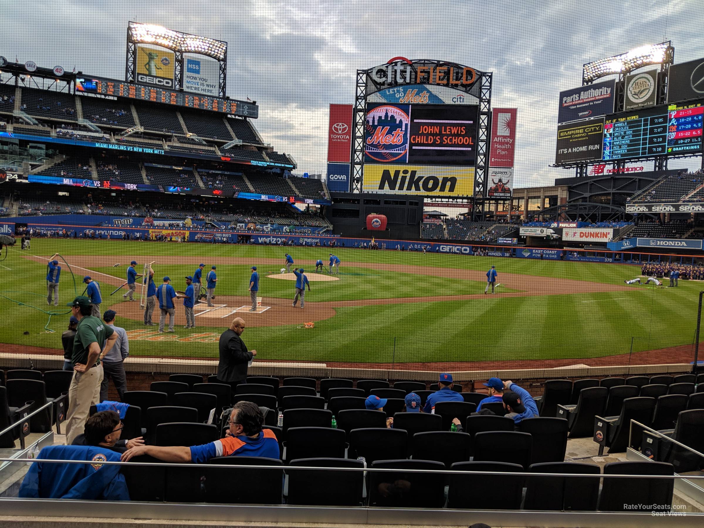 section 14, row 12 seat view  for baseball - citi field