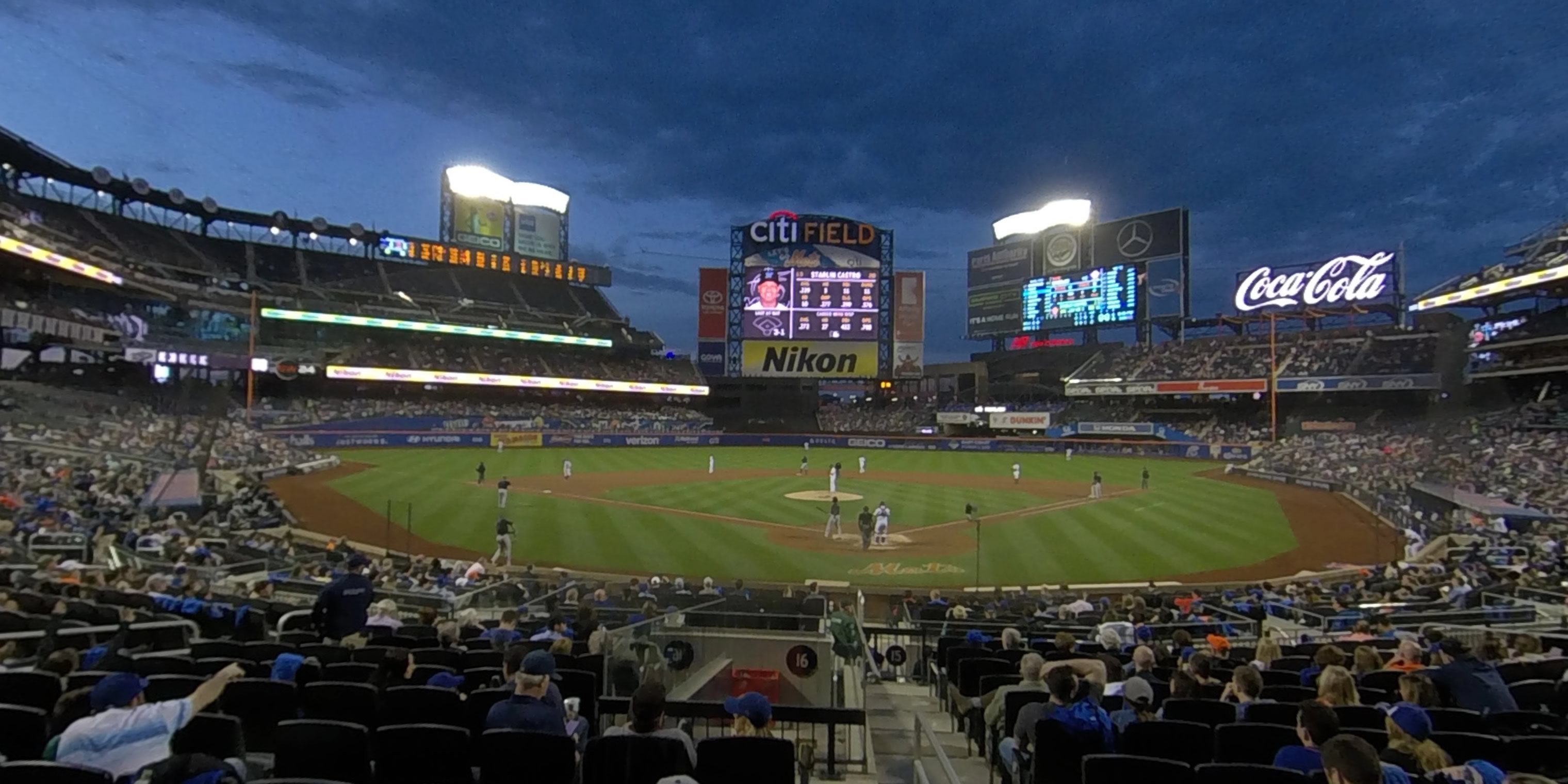 section 15 panoramic seat view  - citi field