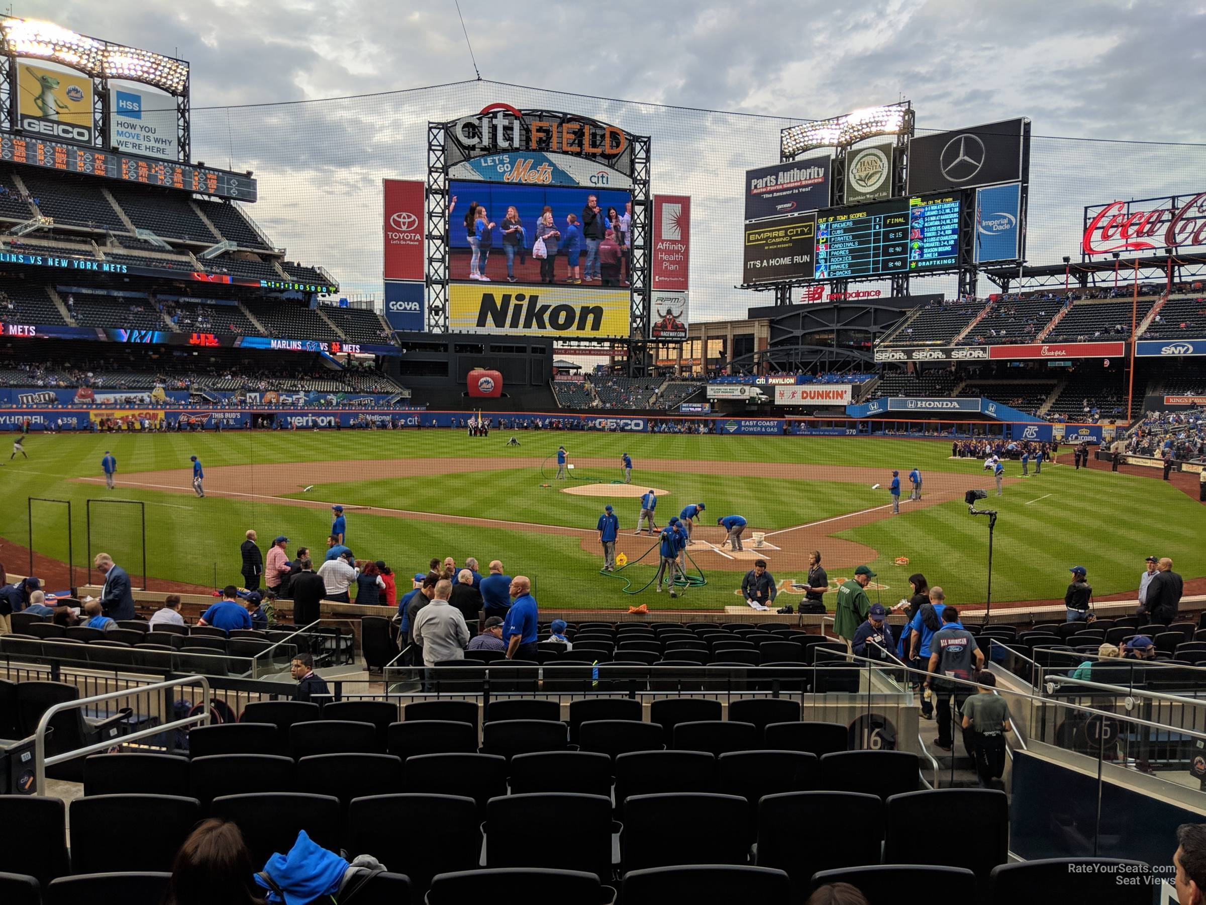 section 16, row 17 seat view  for baseball - citi field