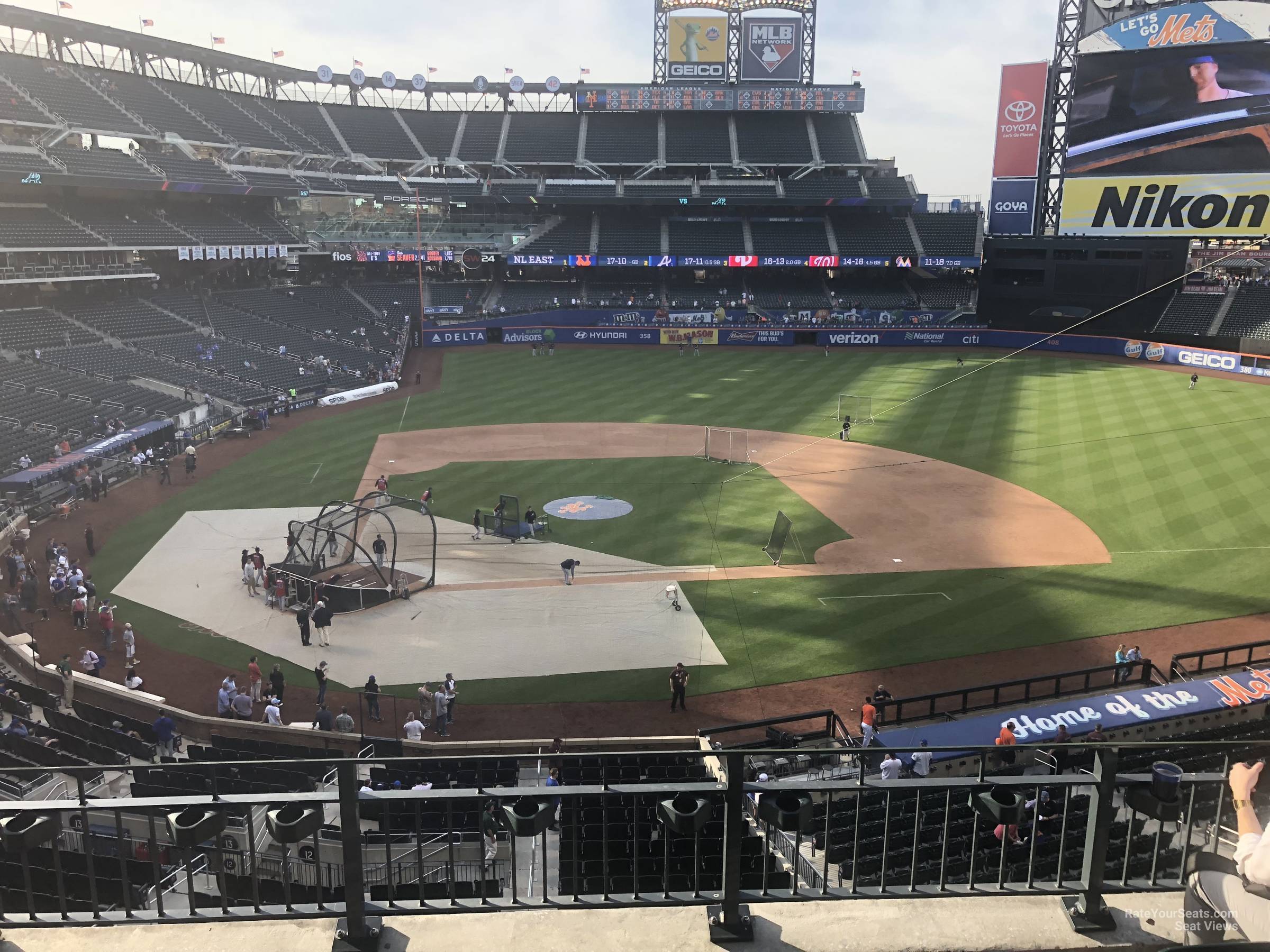 section 313, row 4 seat view  for baseball - citi field