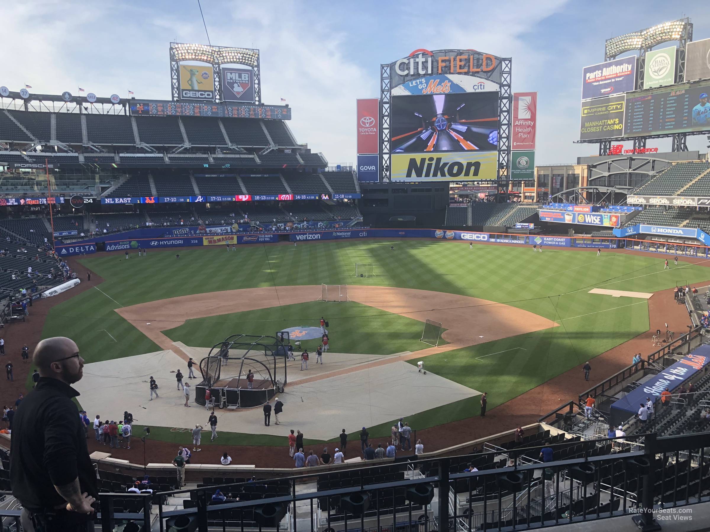 section 317, row 4 seat view  for baseball - citi field