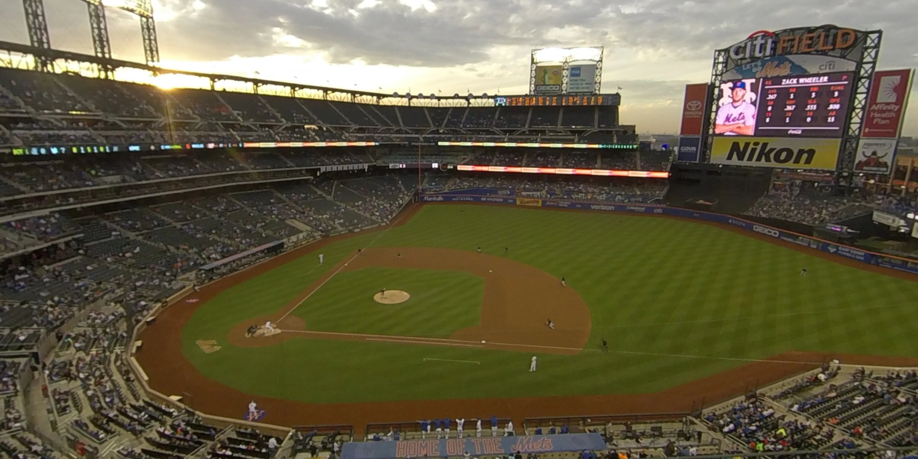 section 407 panoramic seat view  - citi field
