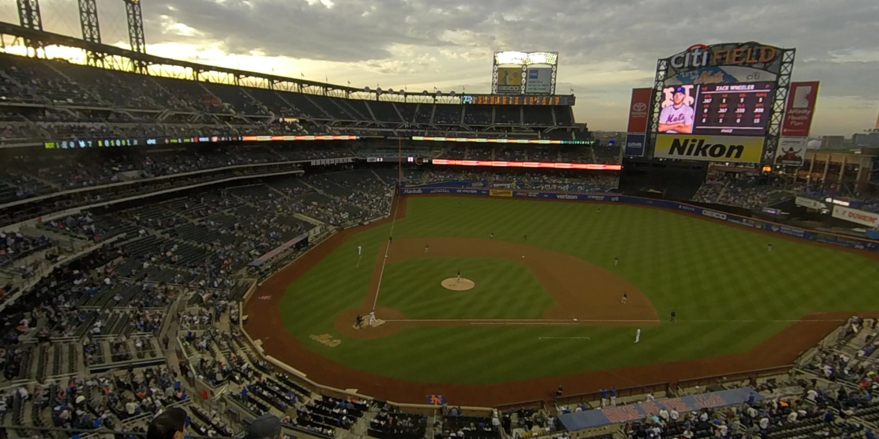 section 409 panoramic seat view  - citi field