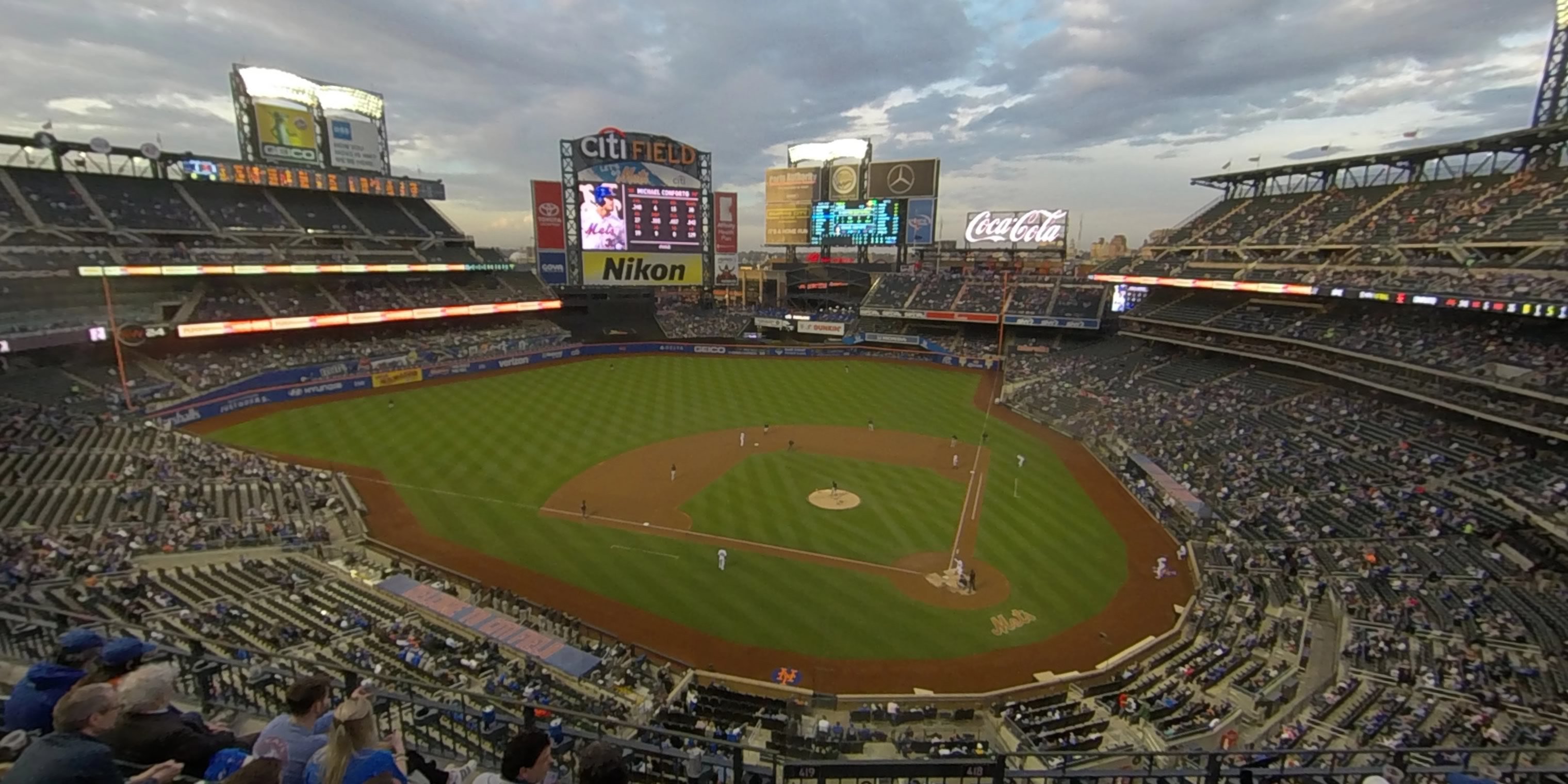 section 418 panoramic seat view  - citi field