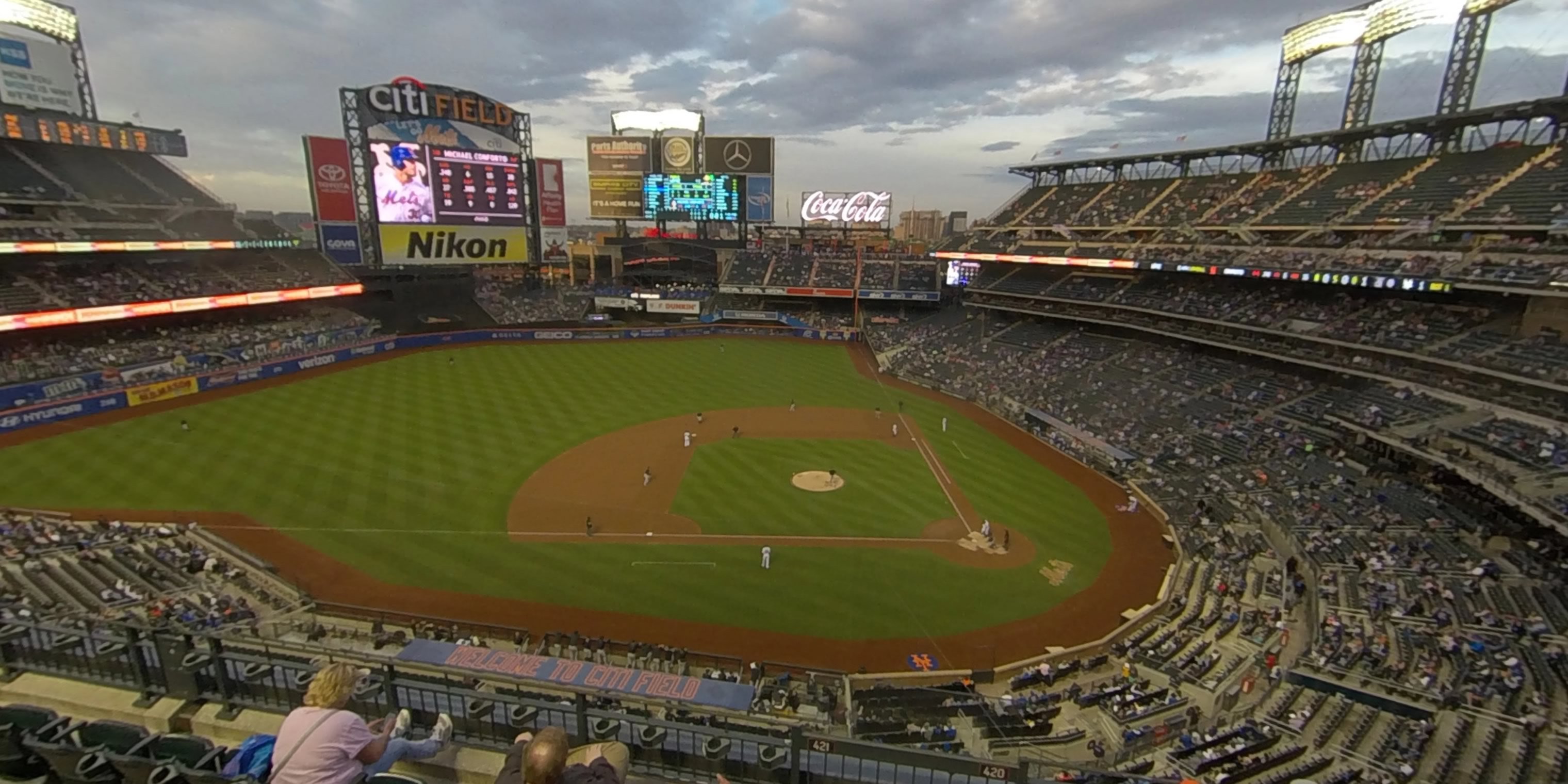 section 420 panoramic seat view  - citi field