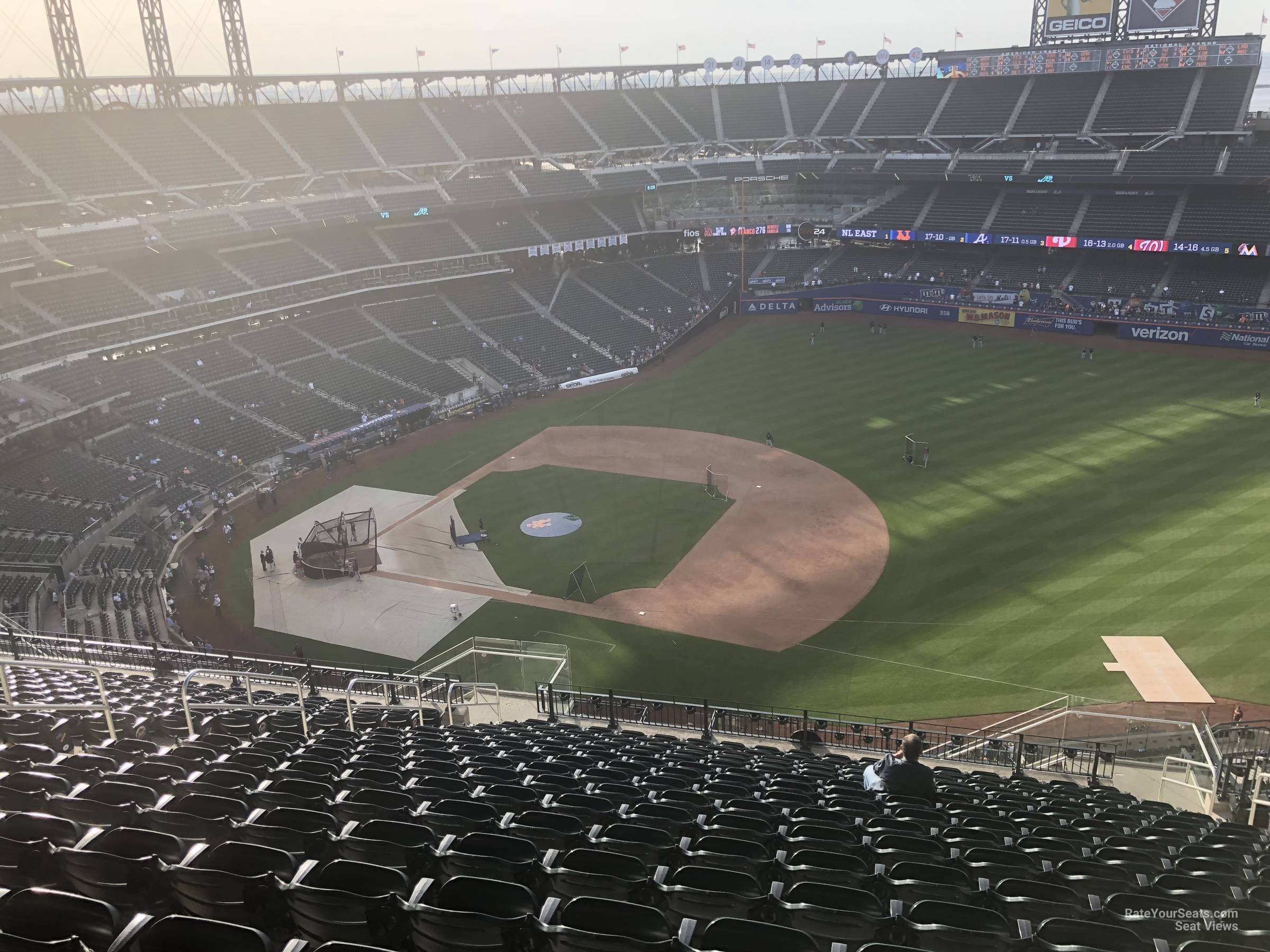 section 505, row 17 seat view  for baseball - citi field