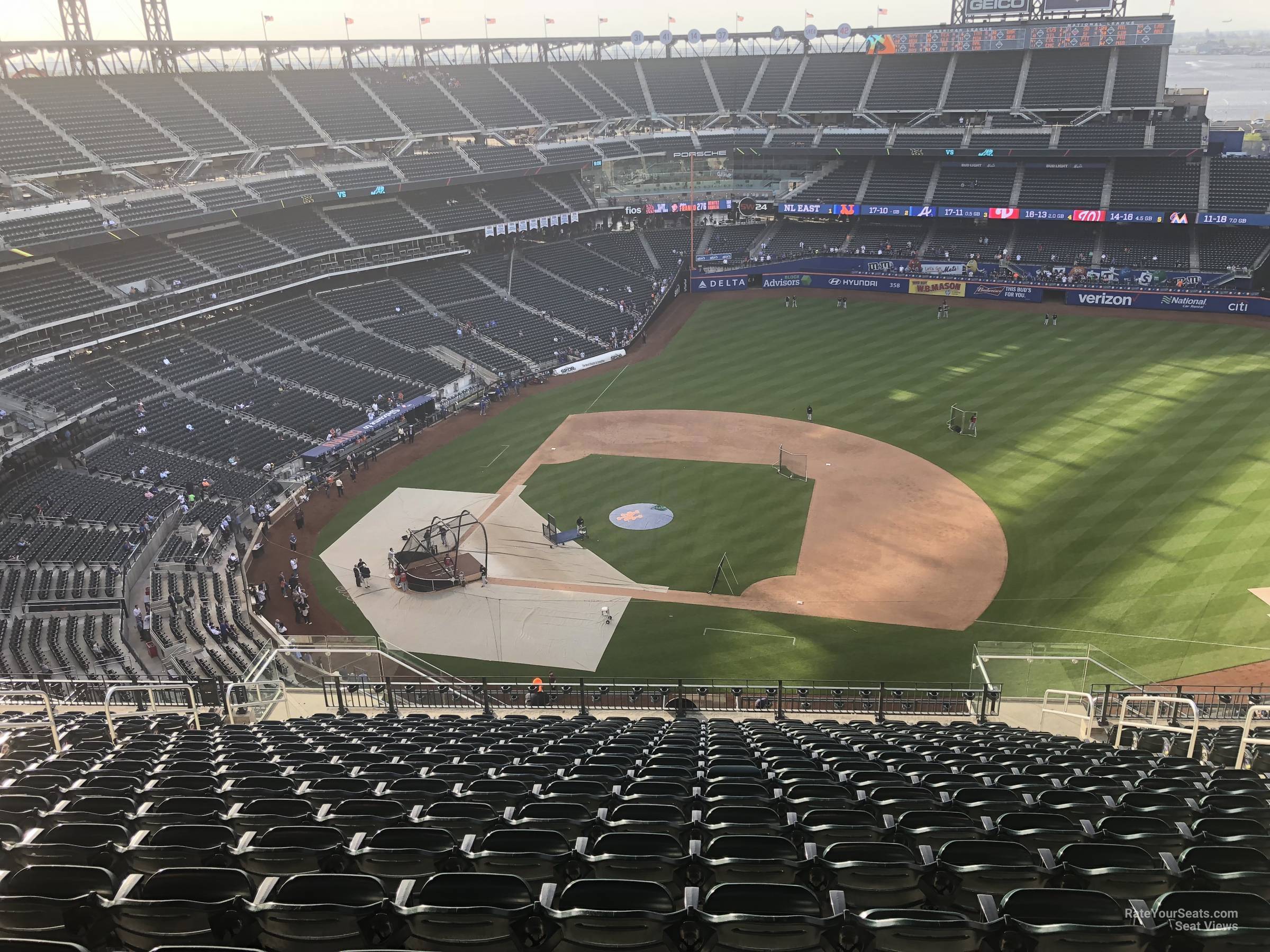 section 507, row 17 seat view for baseball - citi field