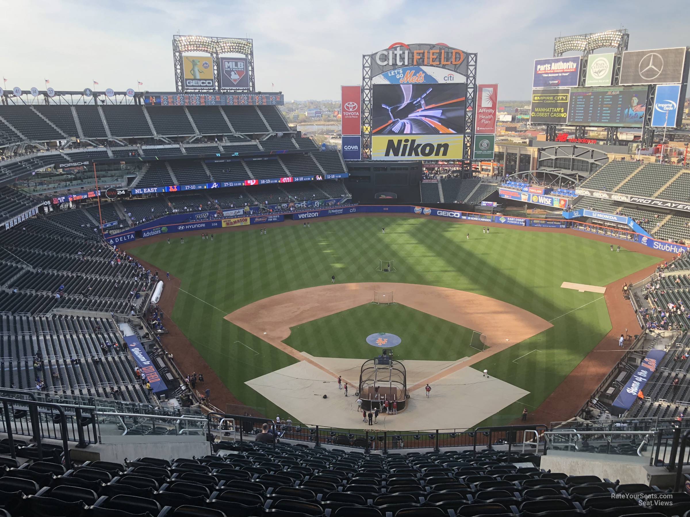 section 514, row 17 seat view  for baseball - citi field