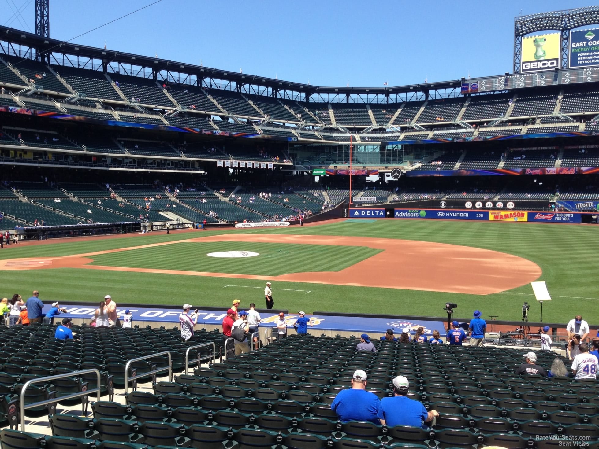 section 112, row 23 seat view  for baseball - citi field
