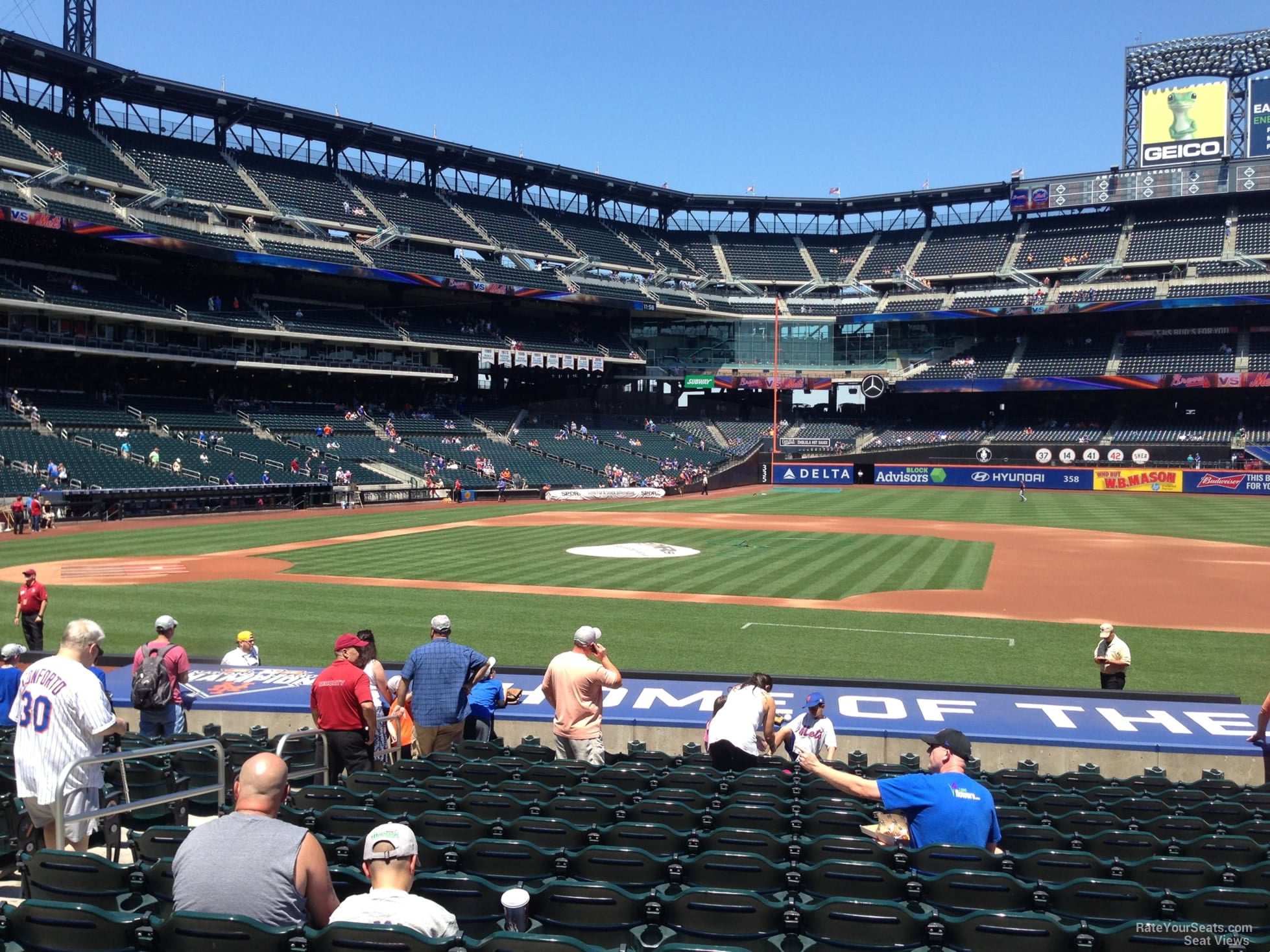 section 113, row 13 seat view  for baseball - citi field