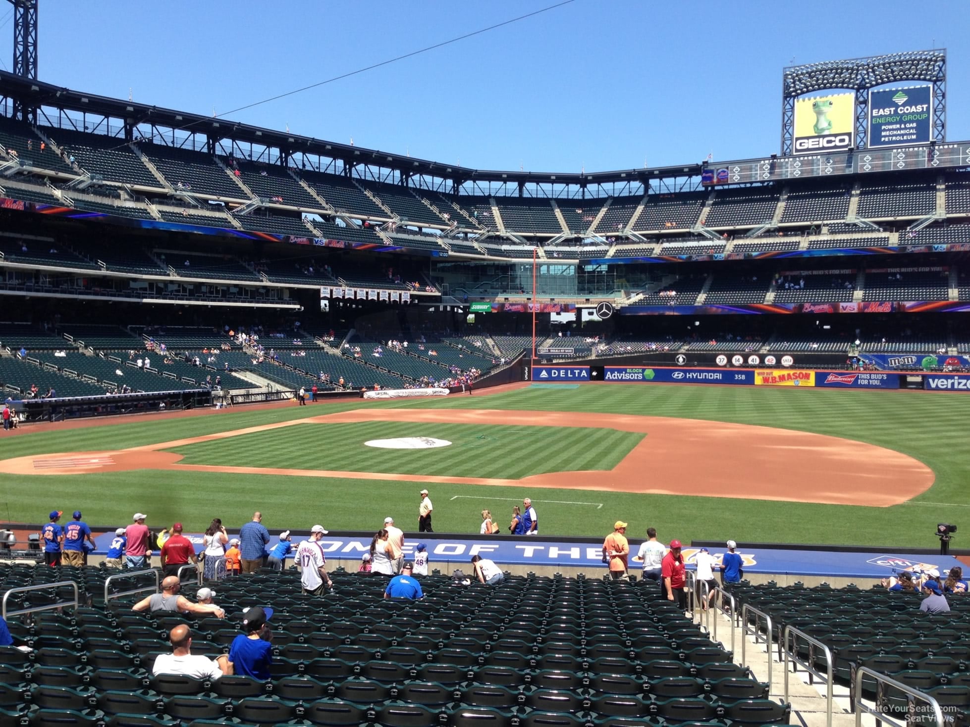 section 113, row 23 seat view  for baseball - citi field