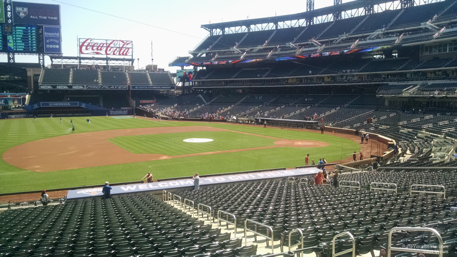 section 123, row 28 seat view  for baseball - citi field