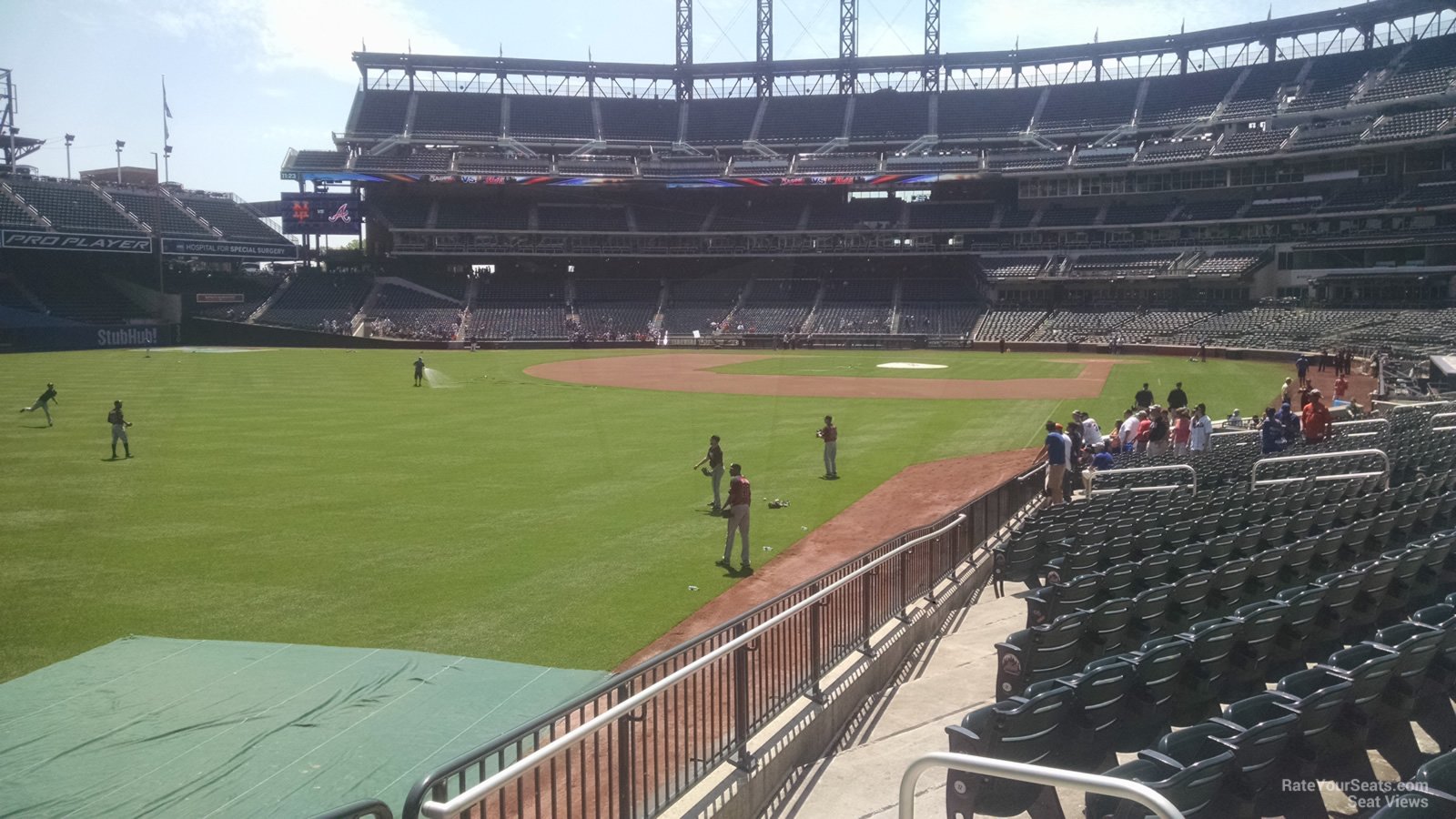 section 130, row 16 seat view  for baseball - citi field