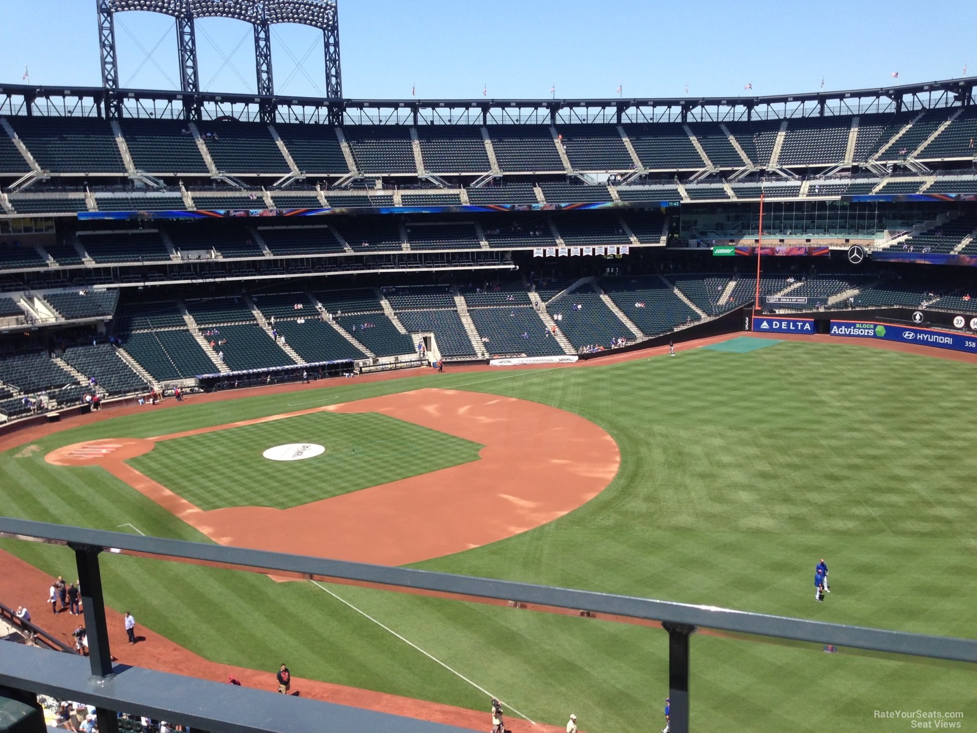 section 402, row 1 seat view  for baseball - citi field