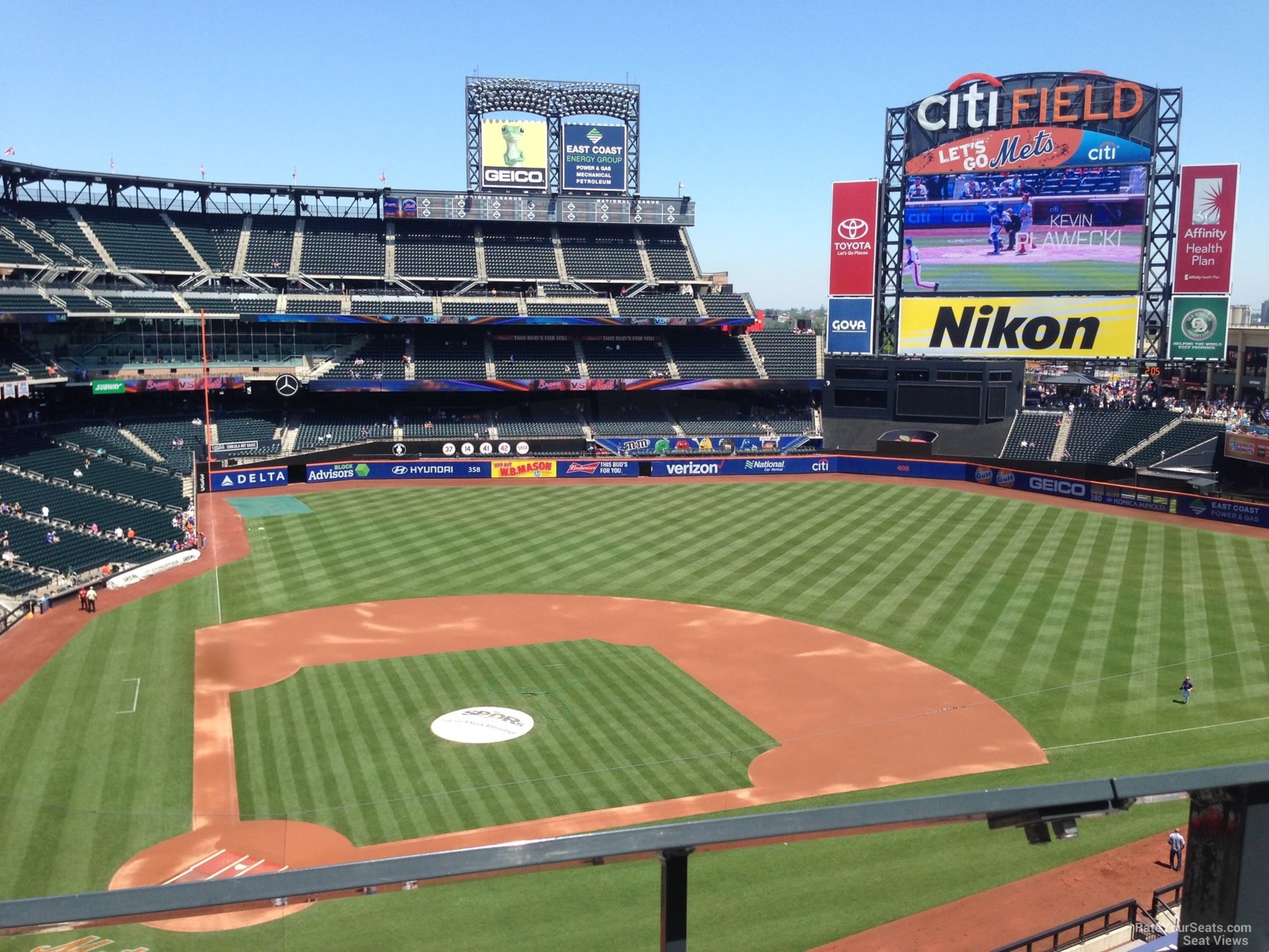 section 410, row 1 seat view  for baseball - citi field