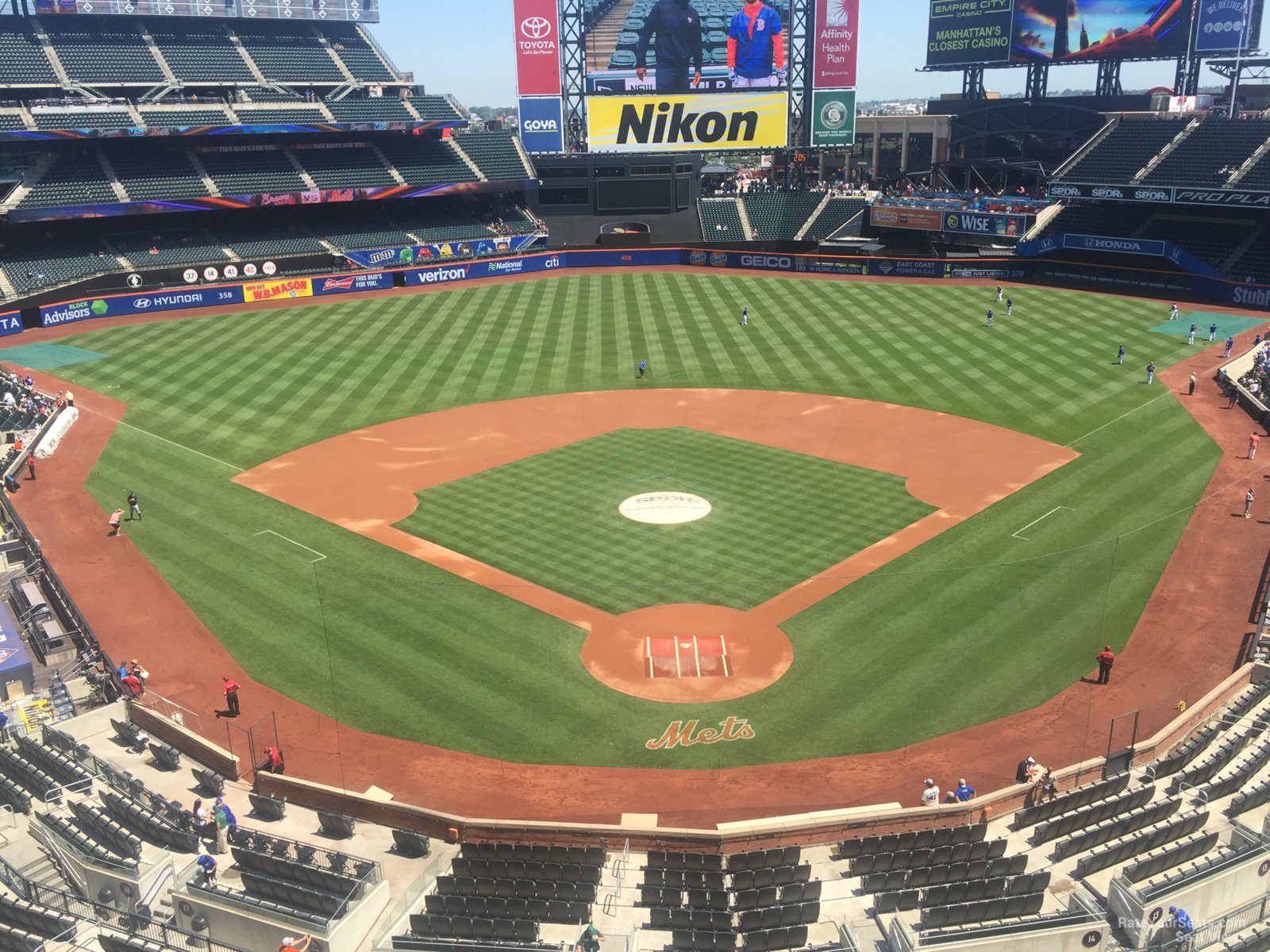 section 415, row 1 seat view  for baseball - citi field