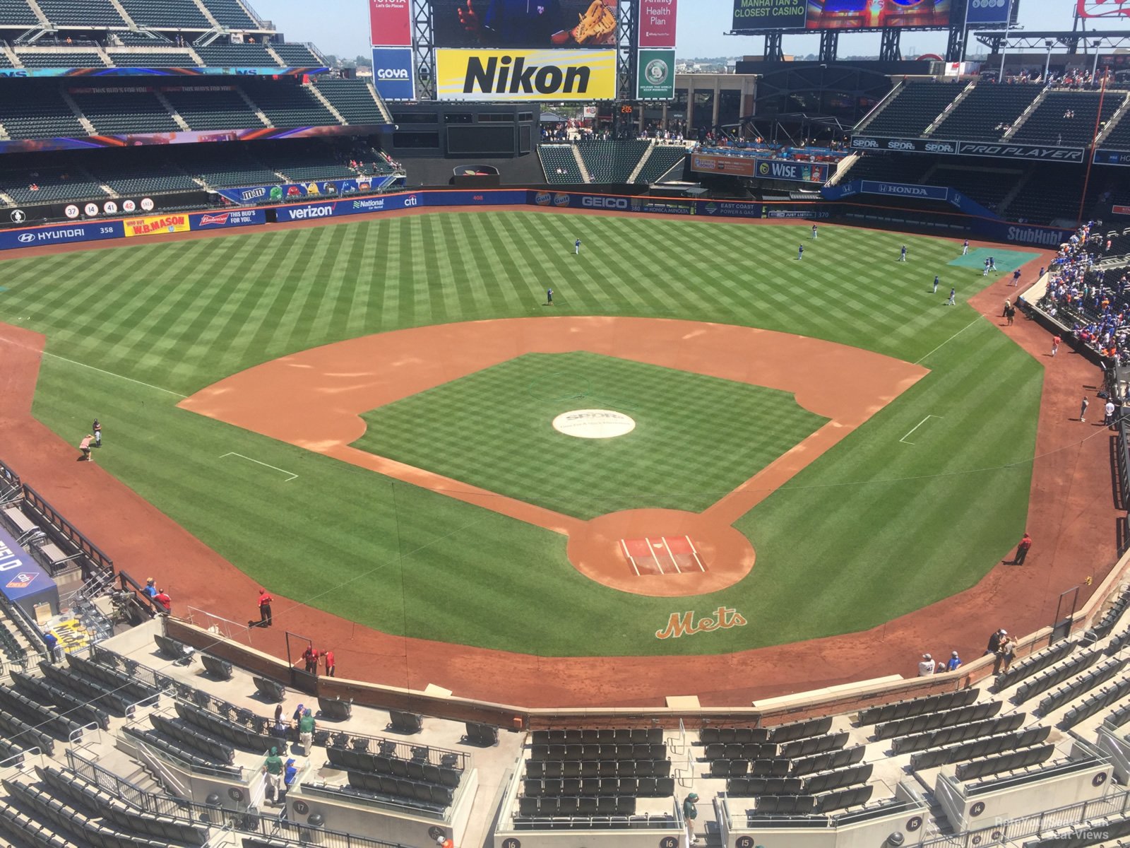 section 416, row 1 seat view  for baseball - citi field