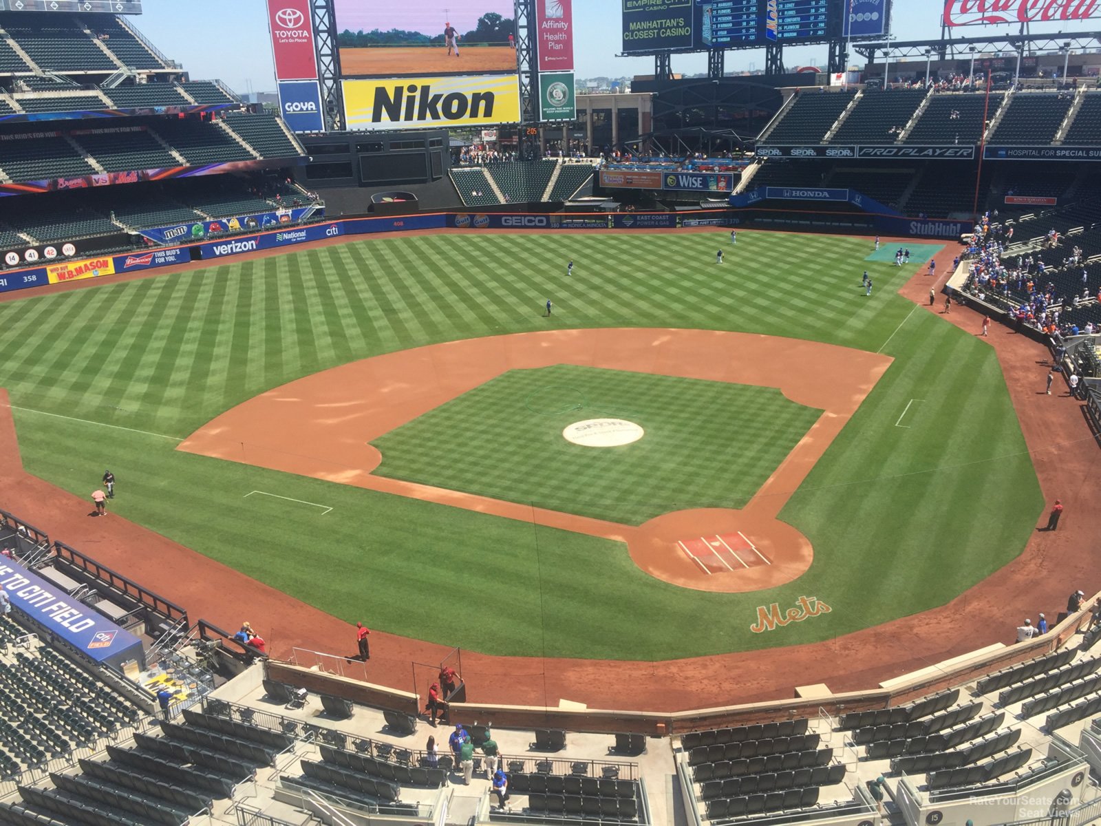 section 417, row 1 seat view  for baseball - citi field