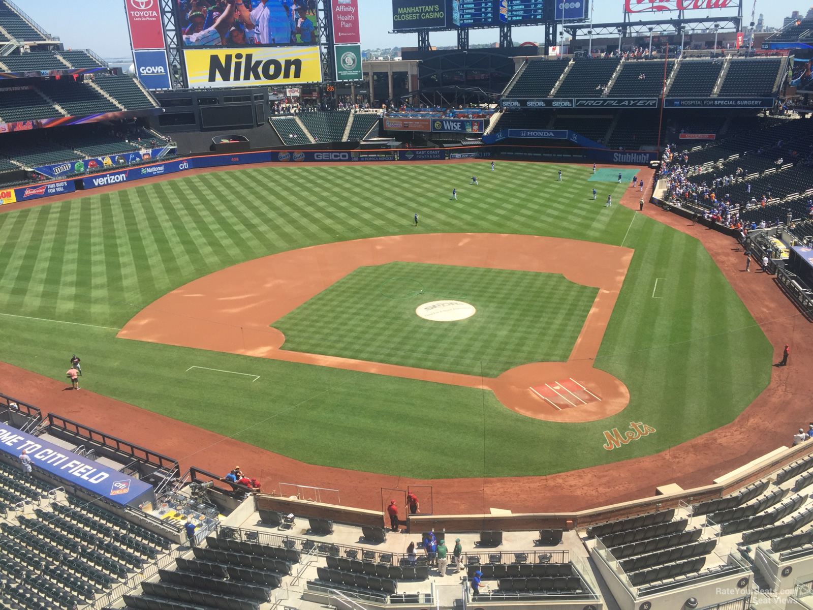 section 418, row 1 seat view  for baseball - citi field
