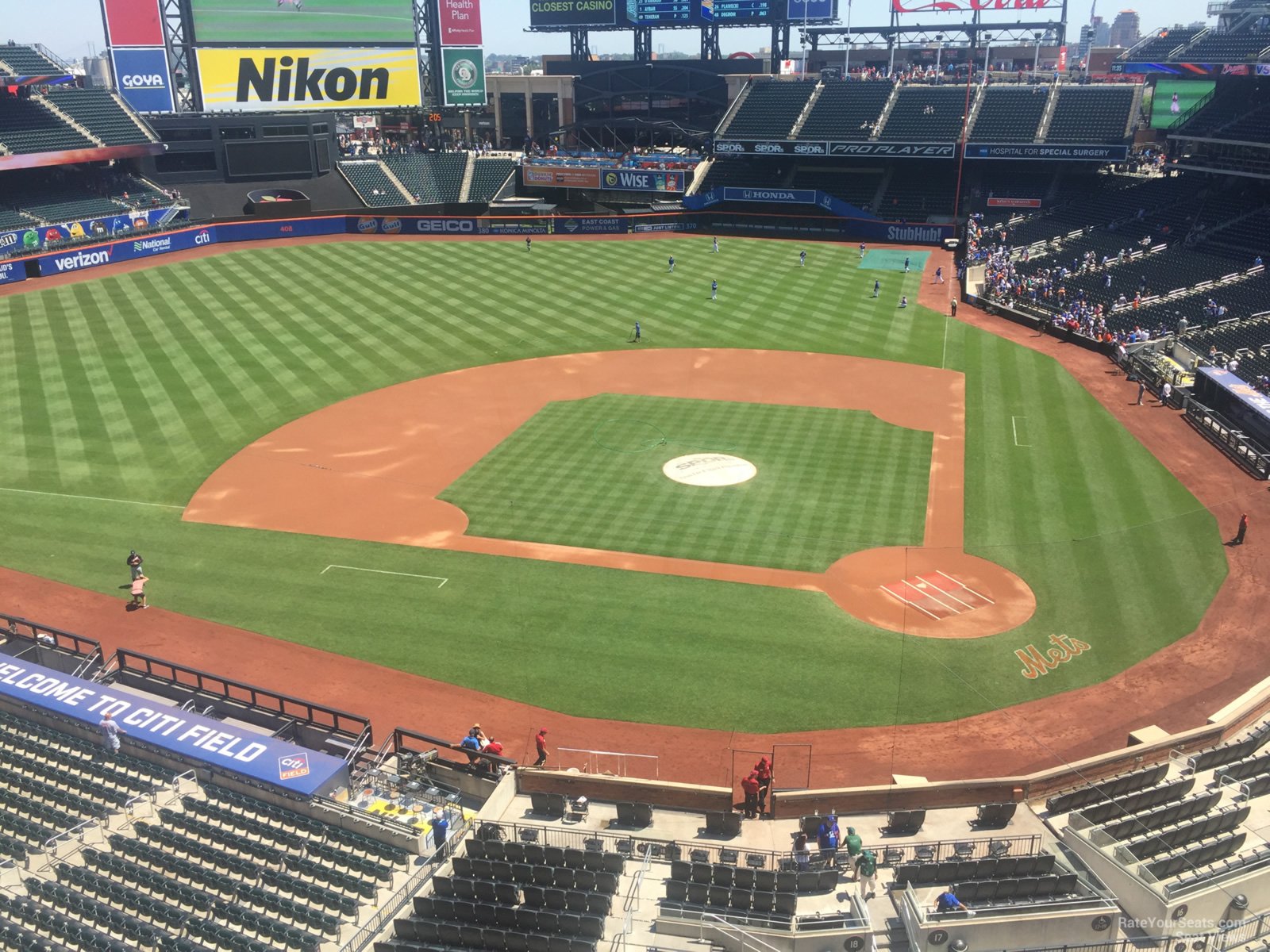 section 419, row 1 seat view  for baseball - citi field