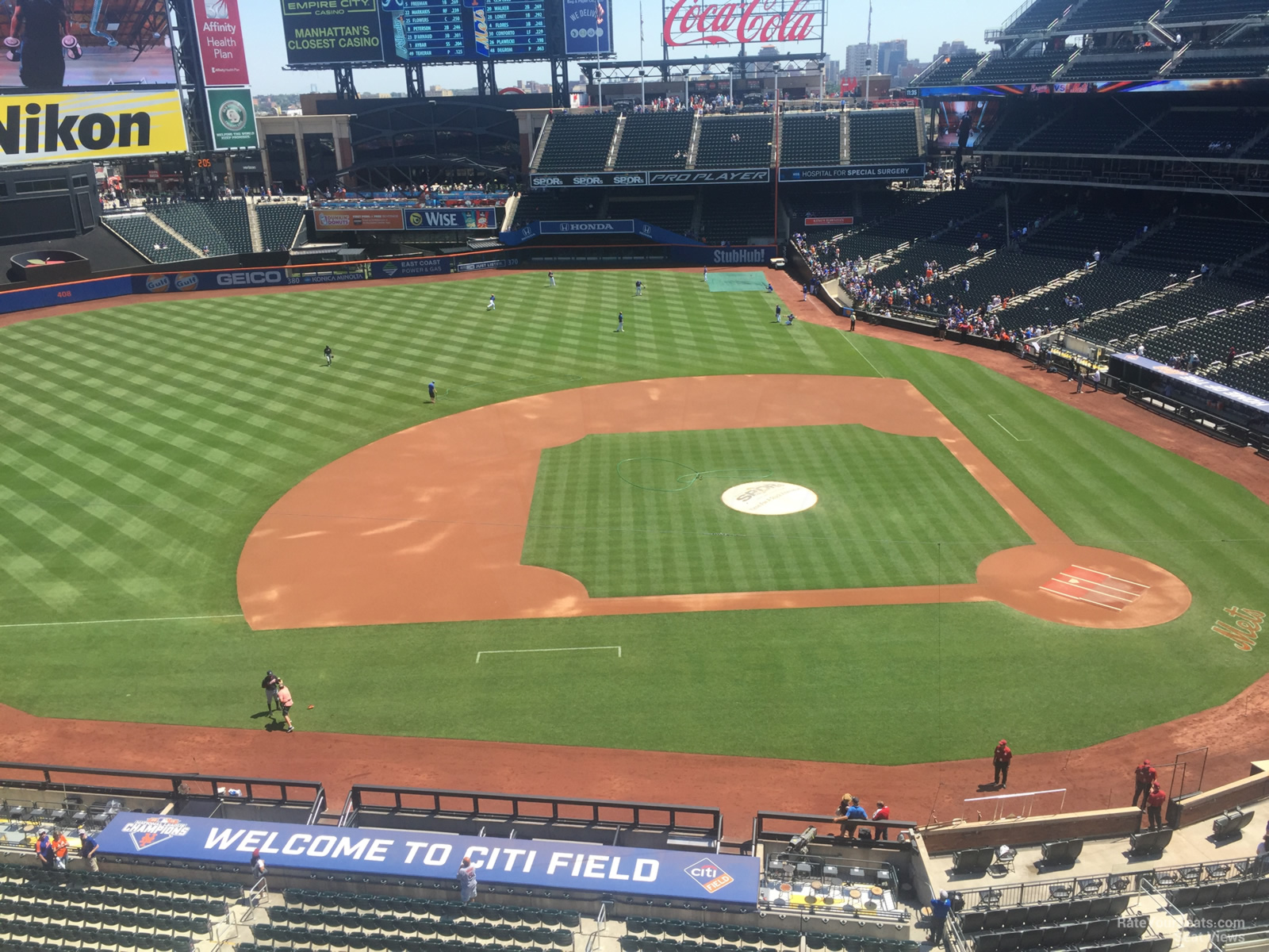 section 421, row 1 seat view  for baseball - citi field
