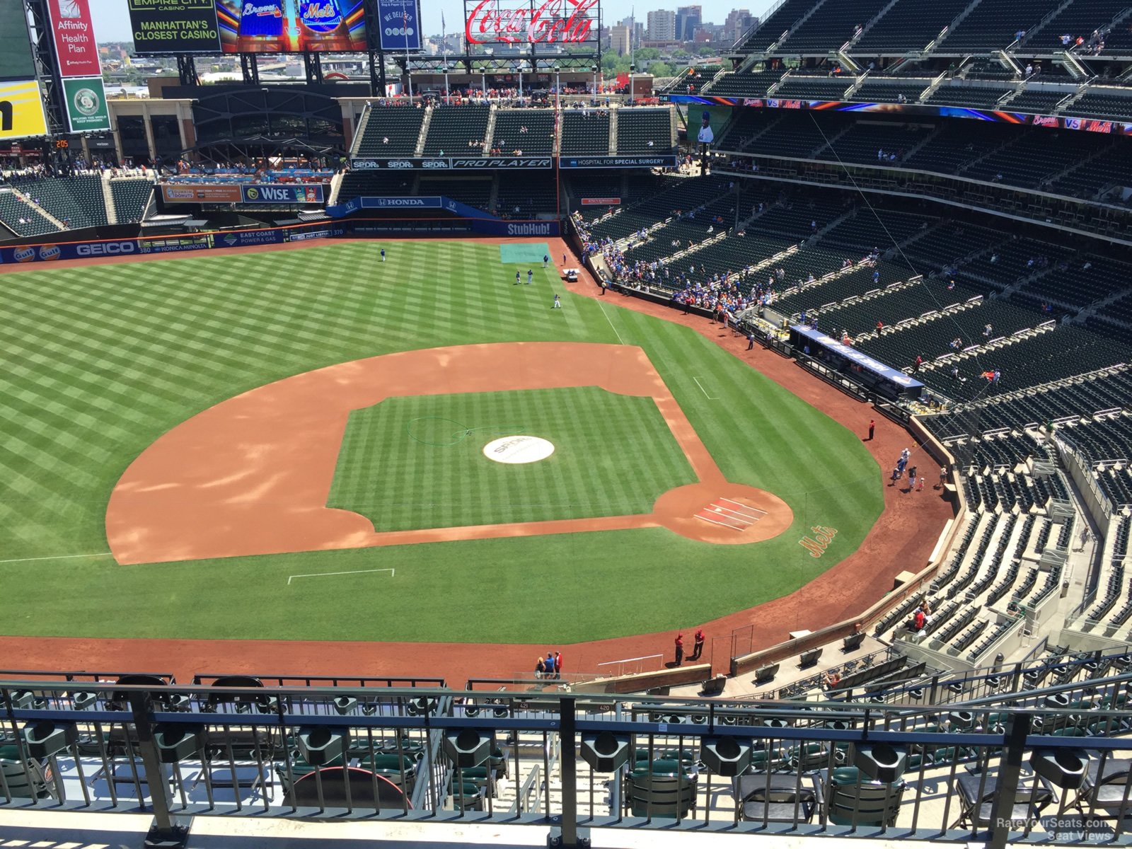 section 520, row 4 seat view  for baseball - citi field
