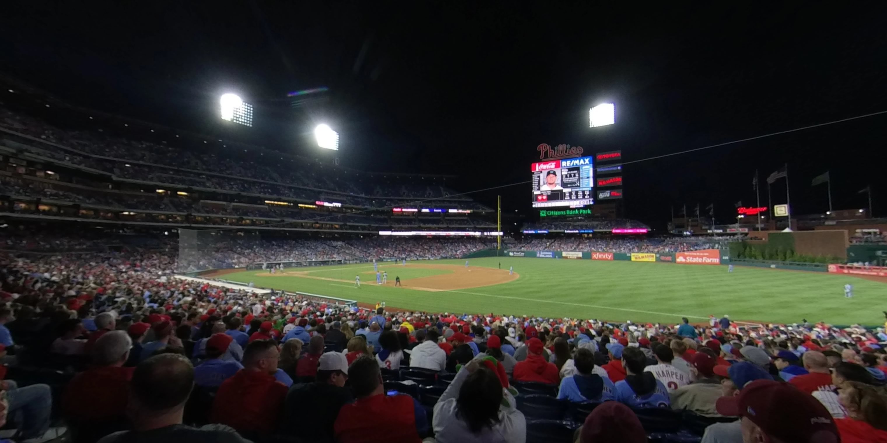 section 112 panoramic seat view  for baseball - citizens bank park