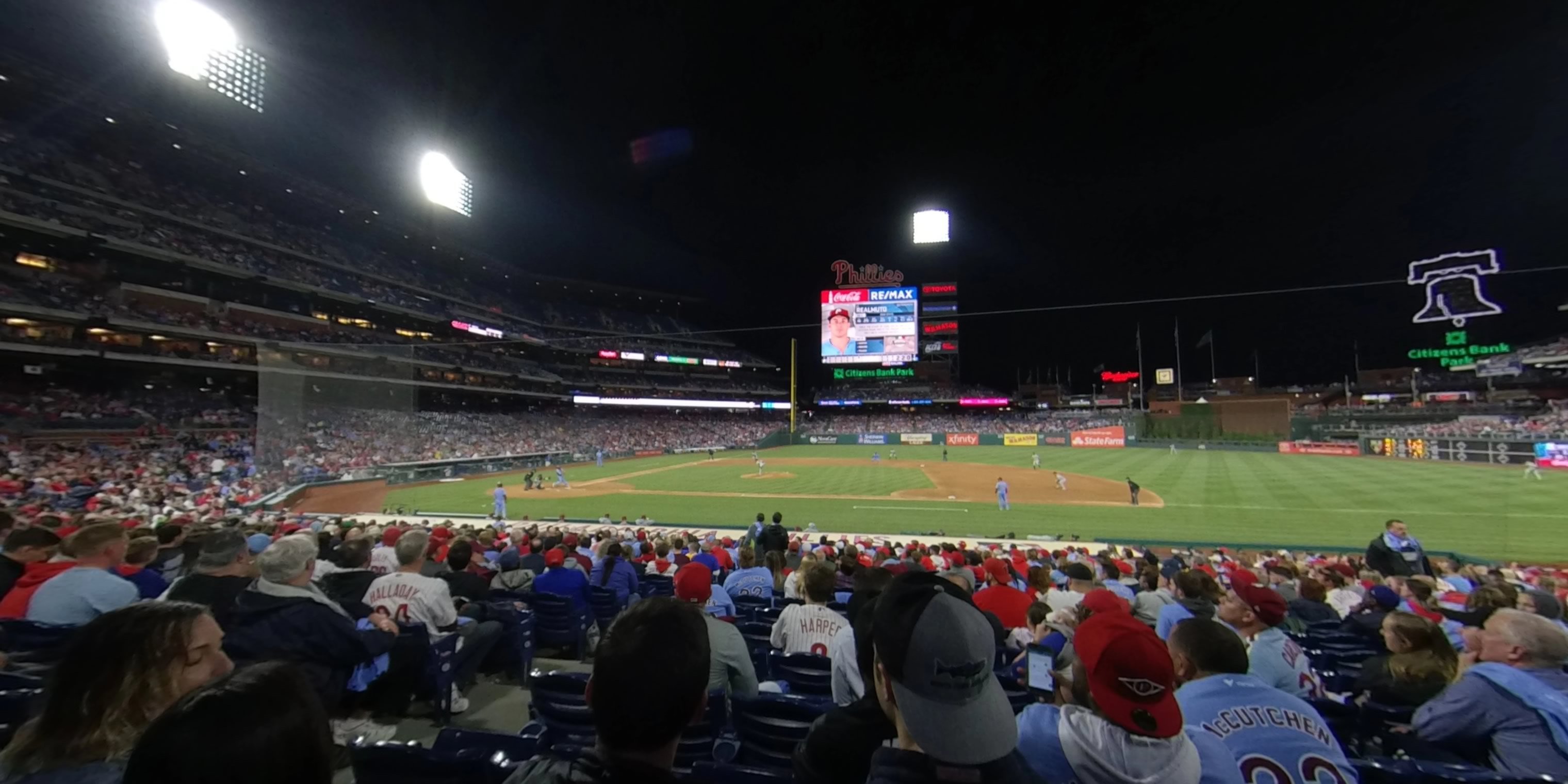 section 116 panoramic seat view  for baseball - citizens bank park