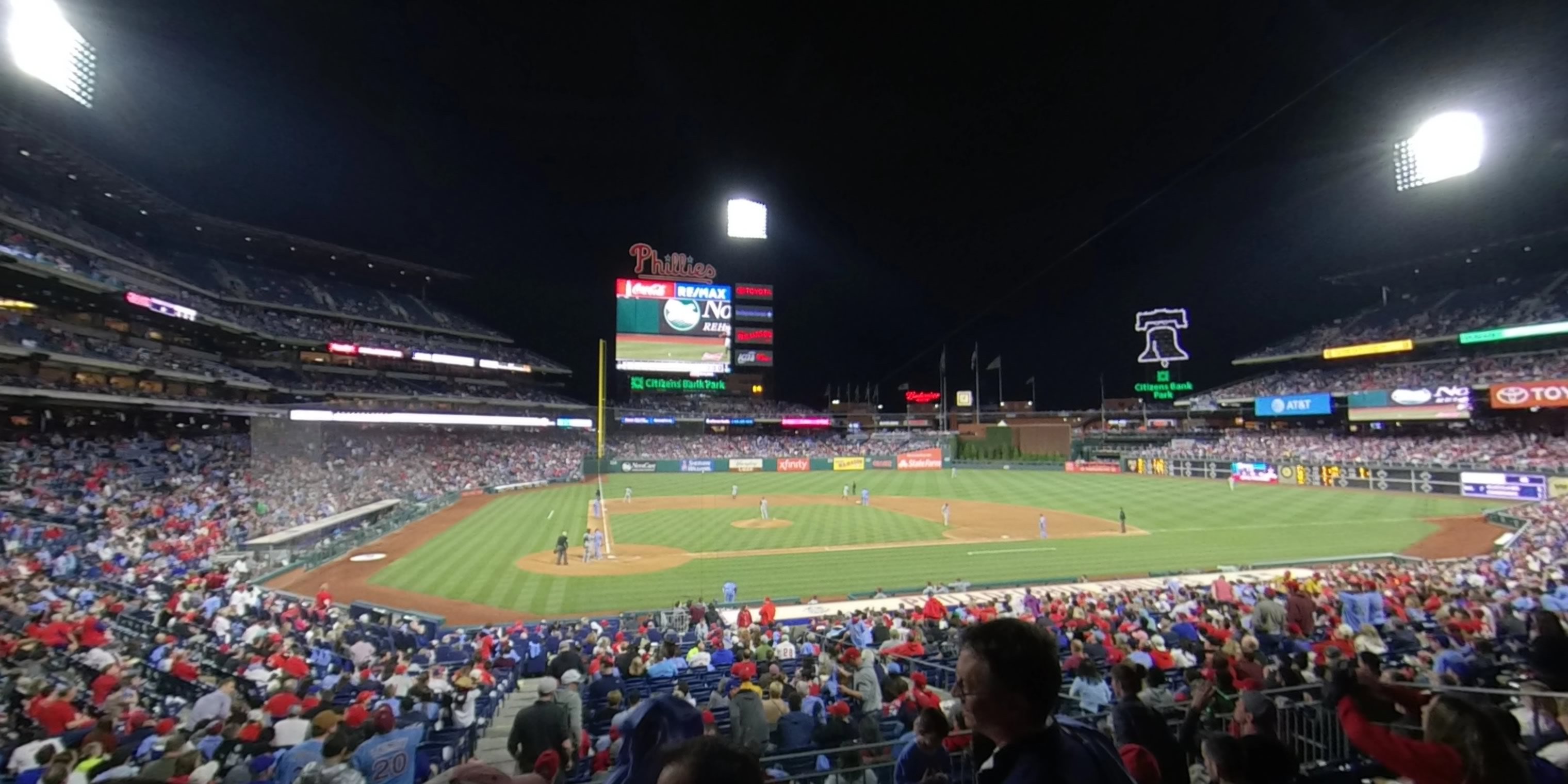 section 119 panoramic seat view  for baseball - citizens bank park