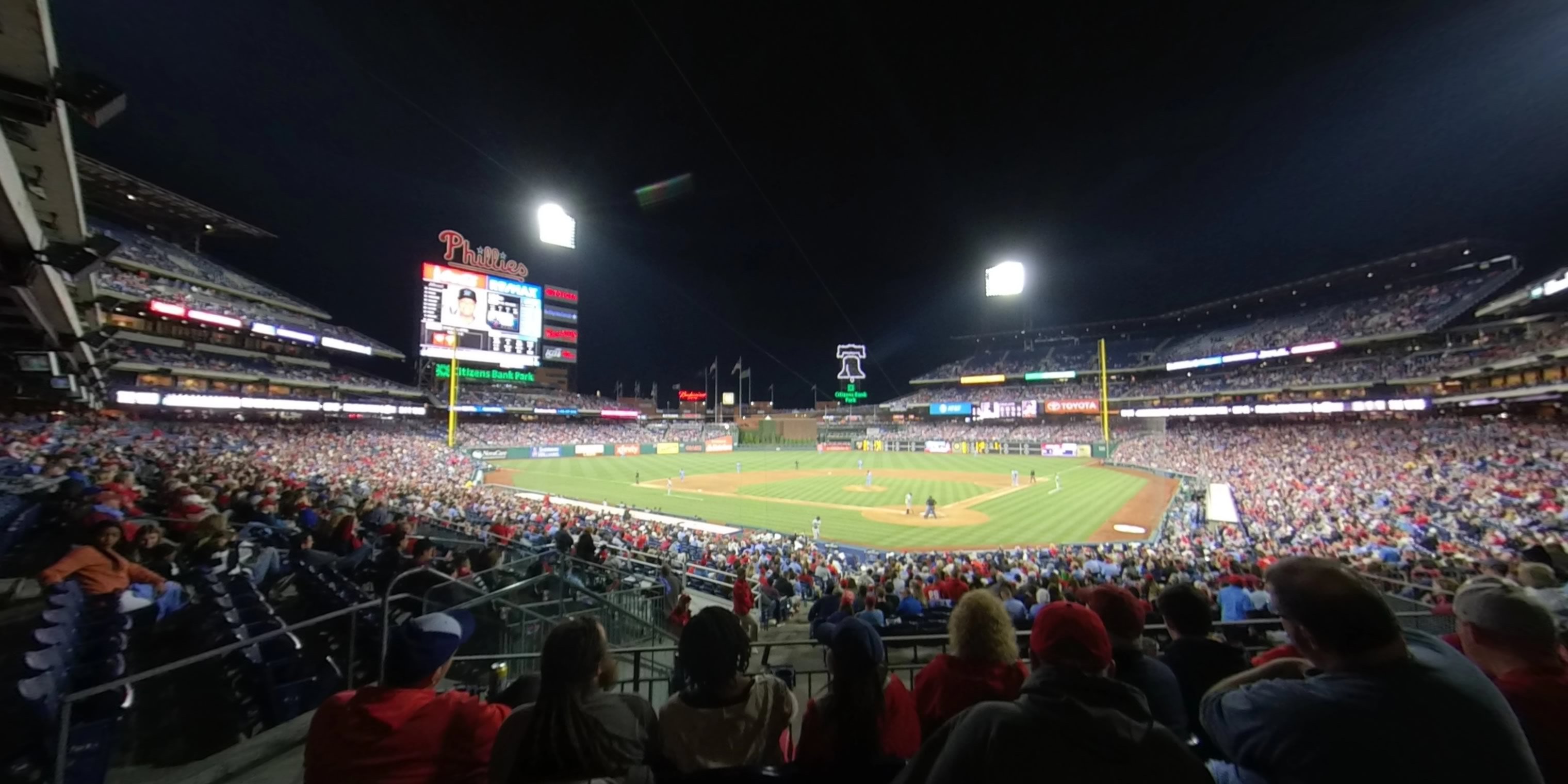 section 125 panoramic seat view  for baseball - citizens bank park